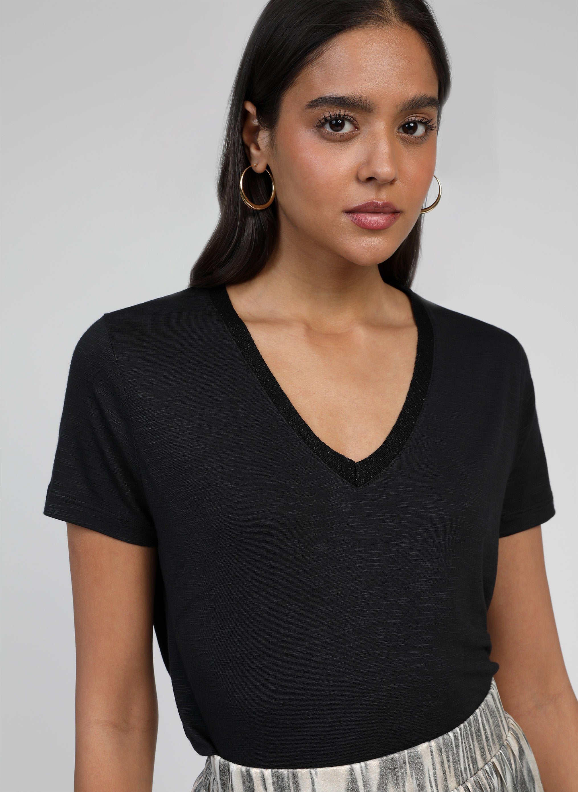 T-SHIRT TERRY noir