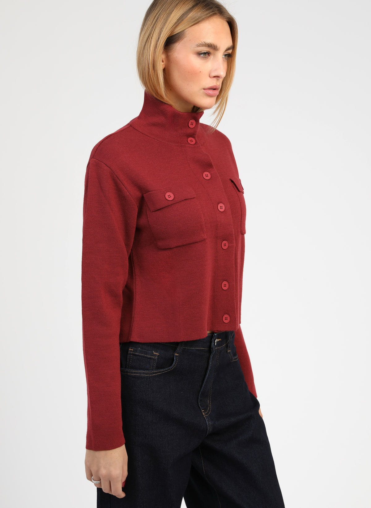 GILET VADIMI AL vermillon