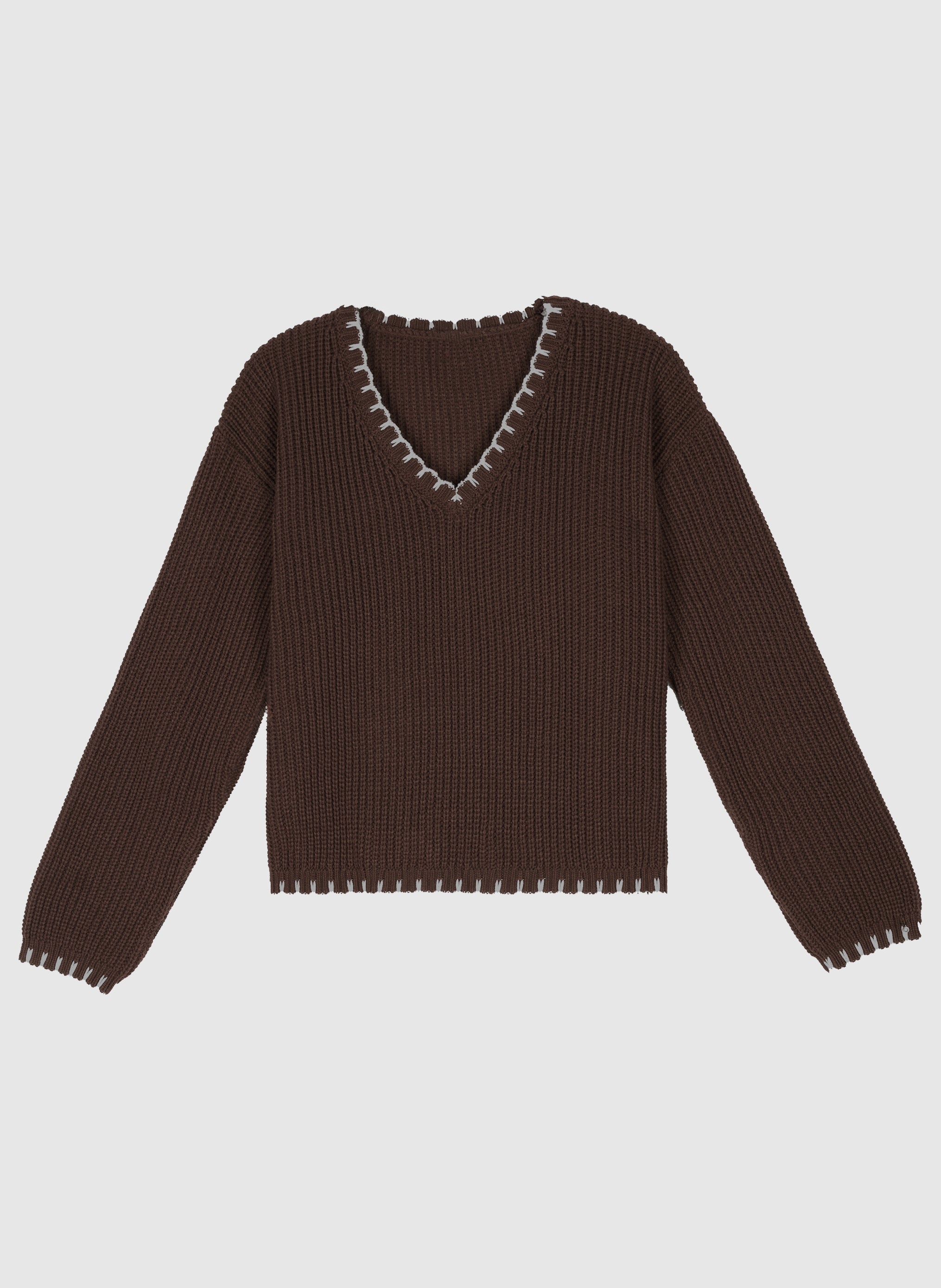 PULL VALENTINE marron