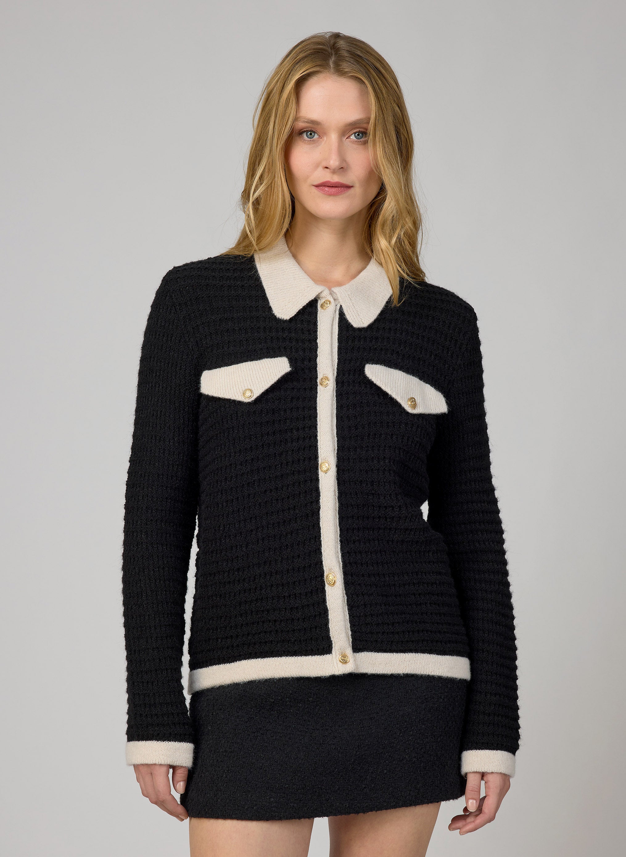 CARDIGAN VENICA noir