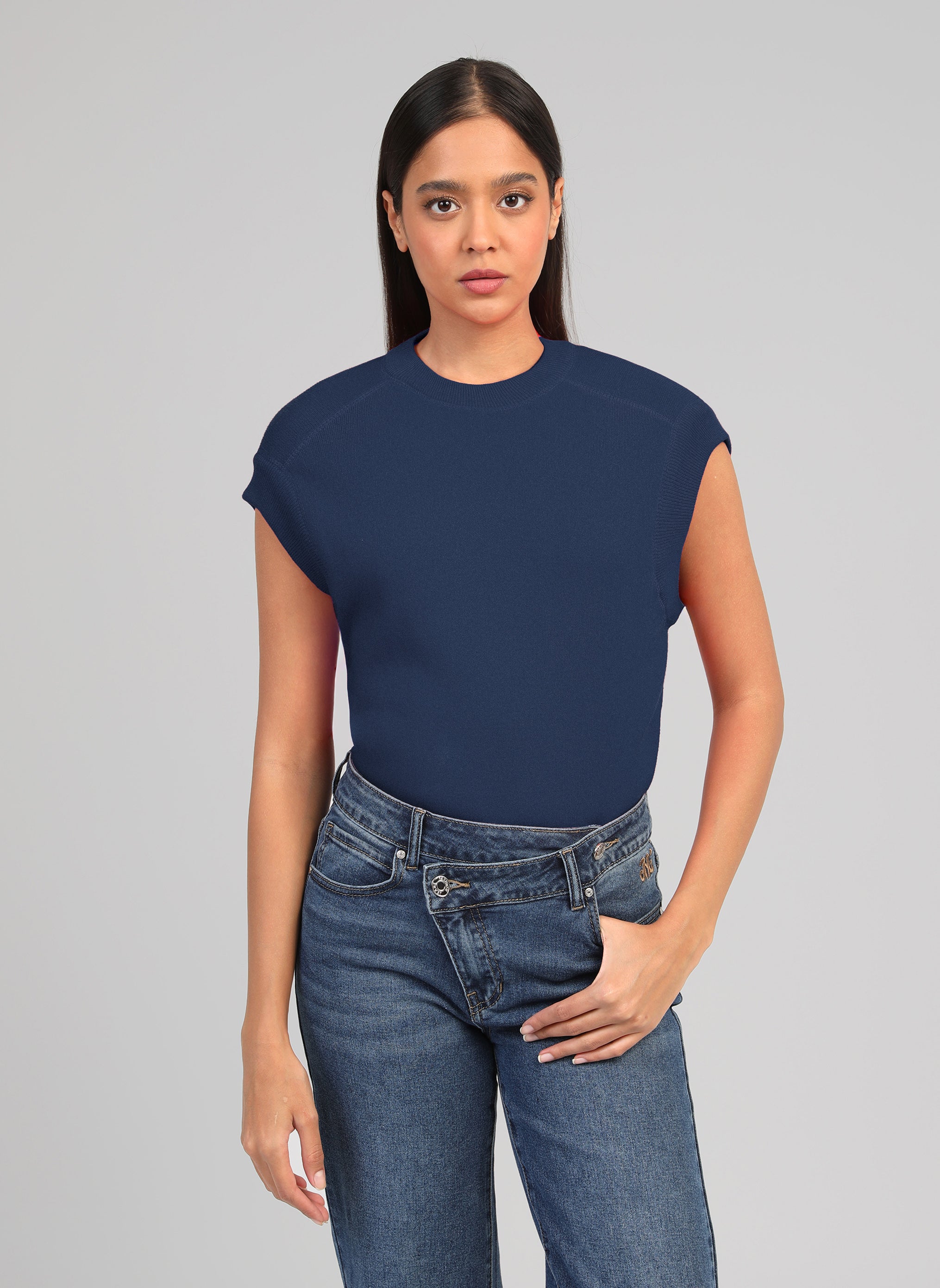 VIZTY Navy Sweater