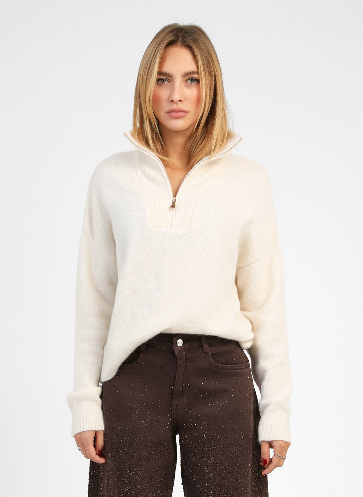 VOXANA Sweater, Ecru