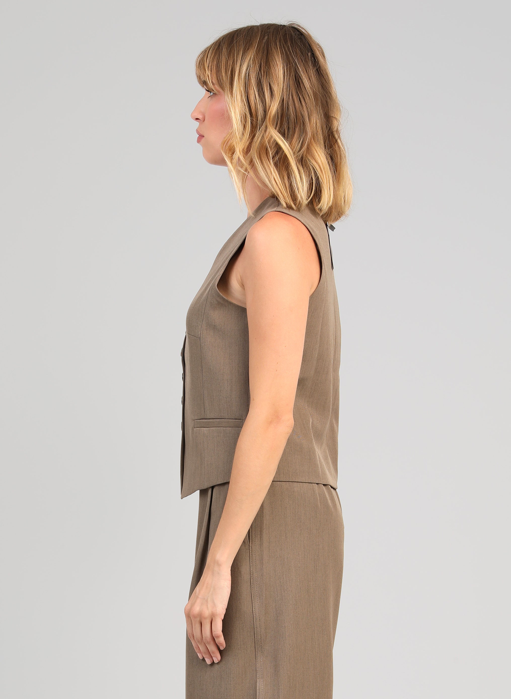 VESTE ZALY taupe
