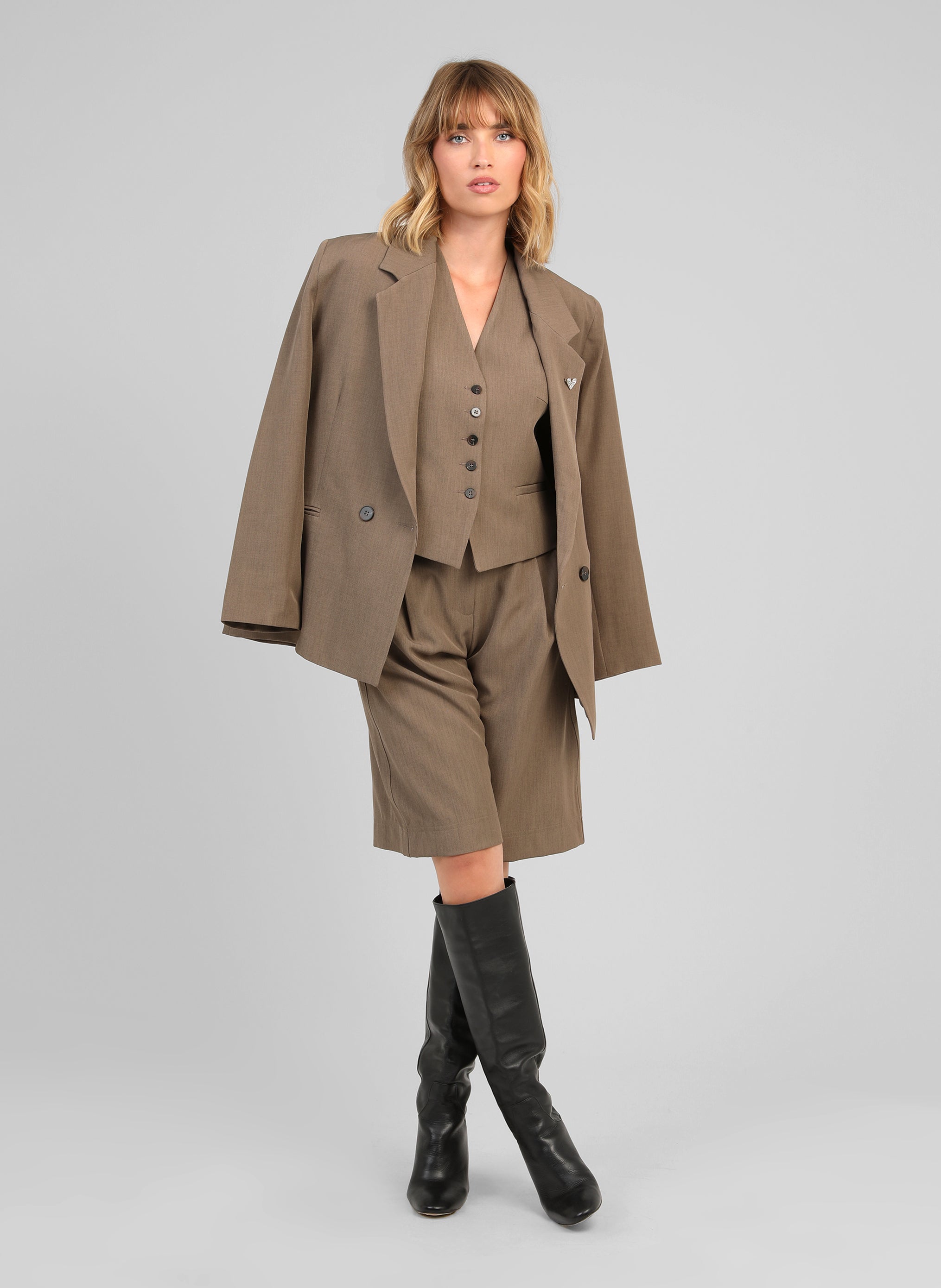 VESTE ZALY taupe