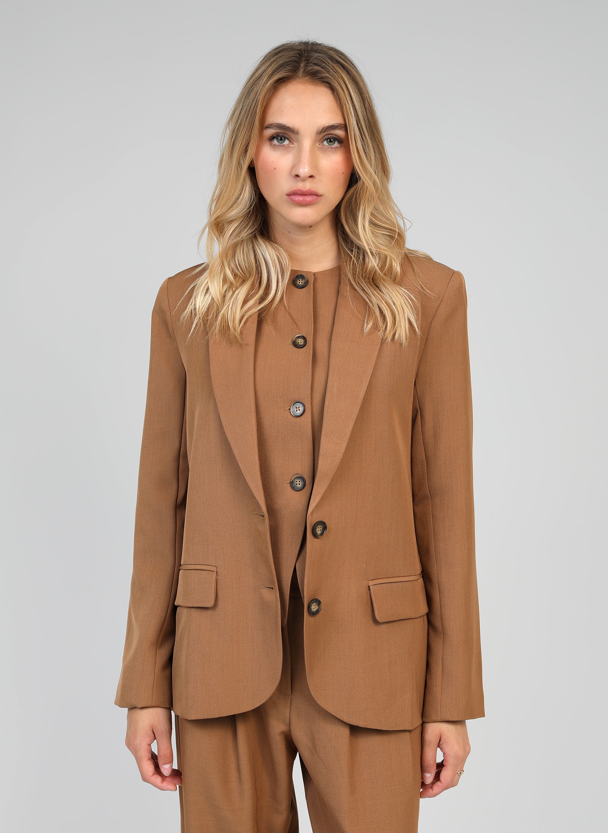 VESTE ZIANI camel