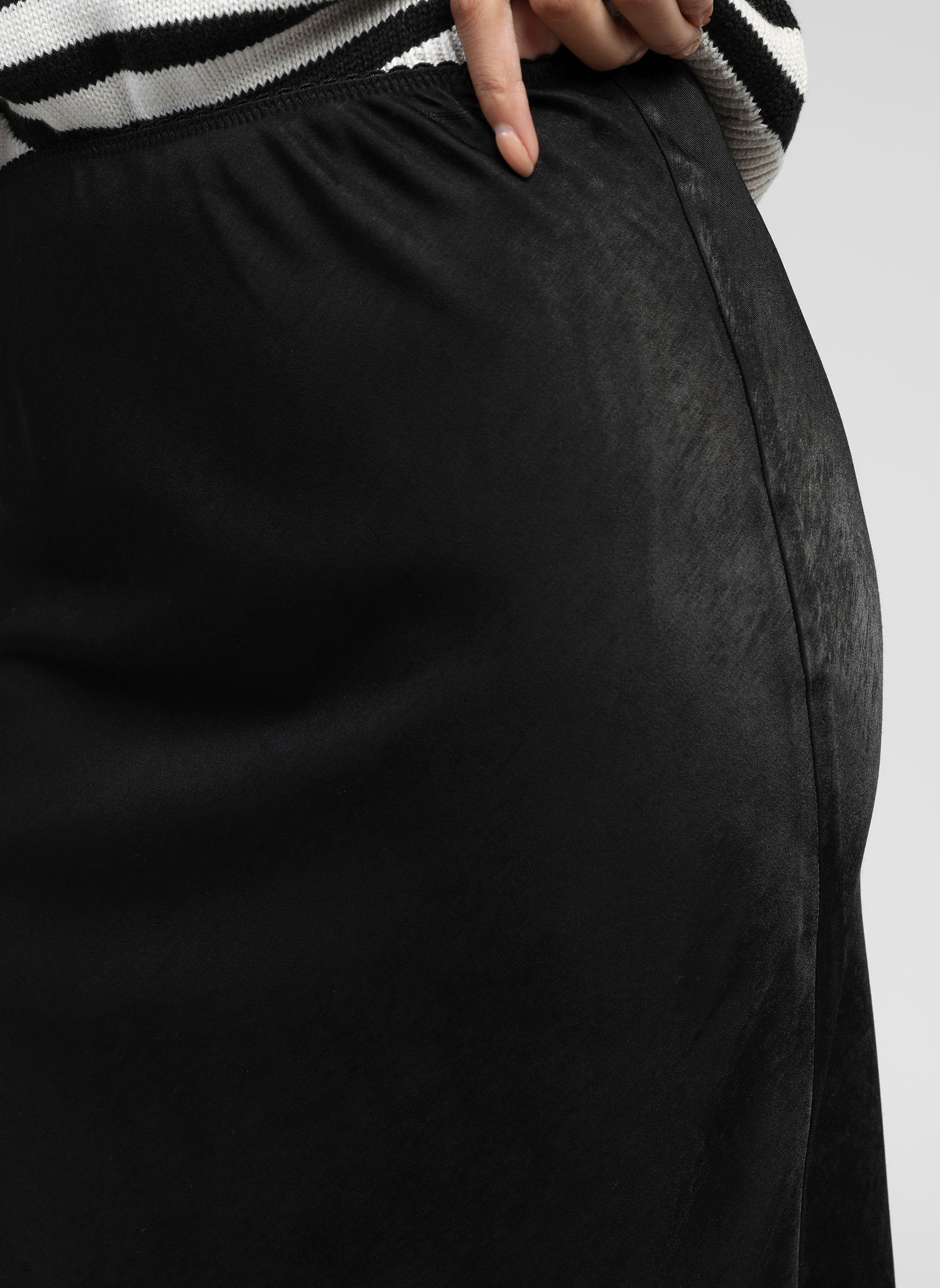 JUPE MIDI GALVINE noir