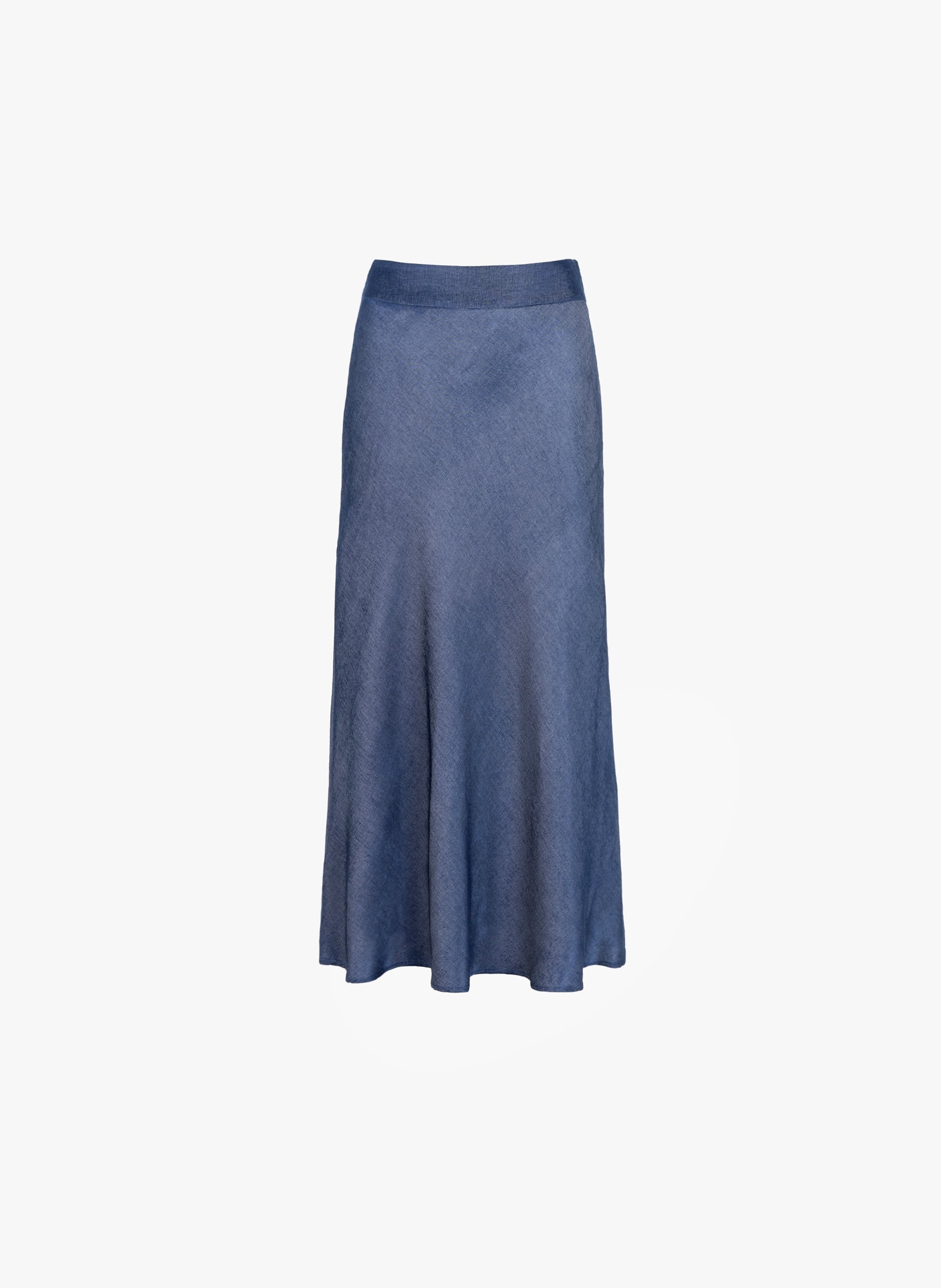 JUPE MIDI GANDIA indigo