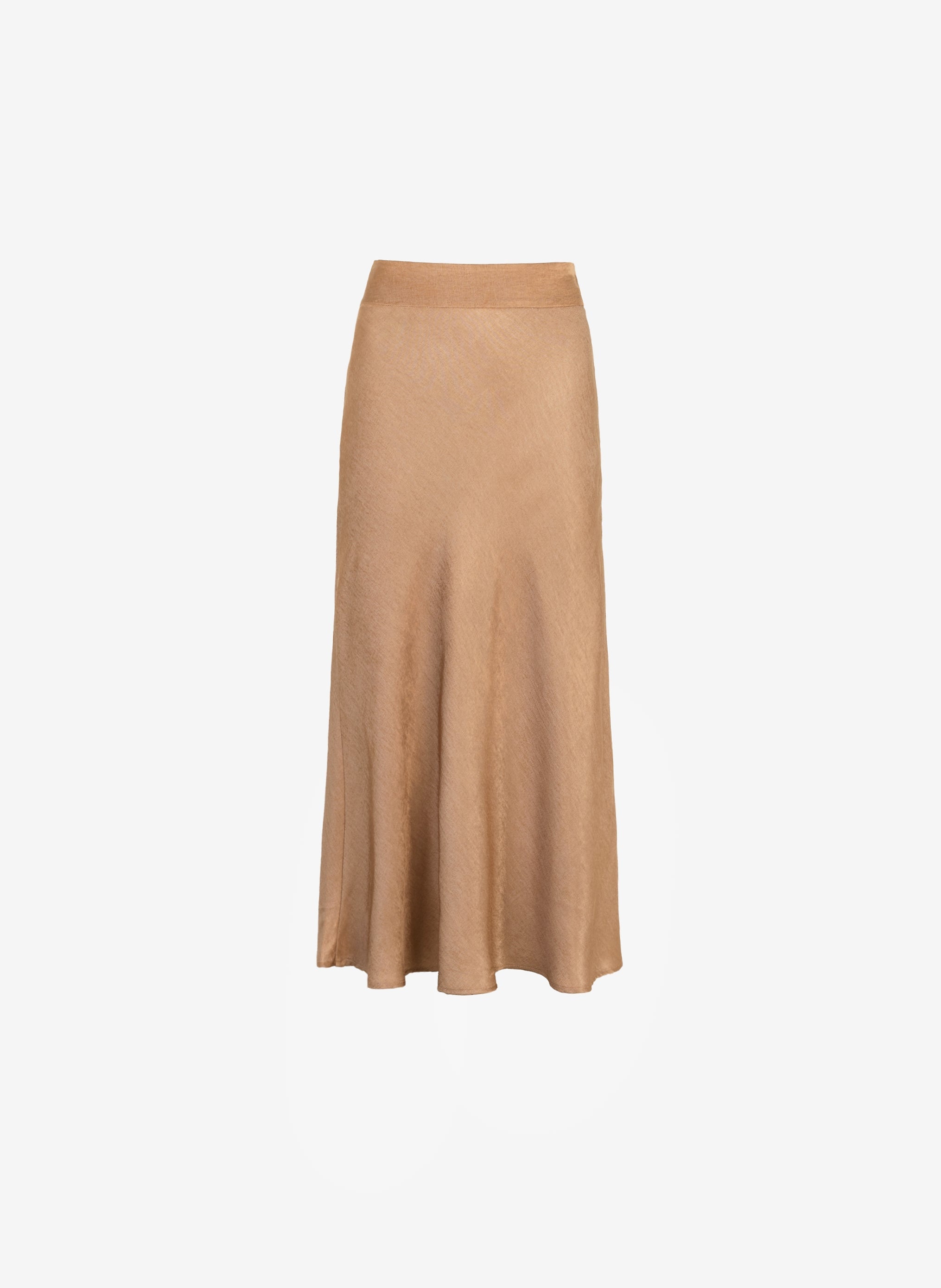 JUPE MIDI GANDIA camel