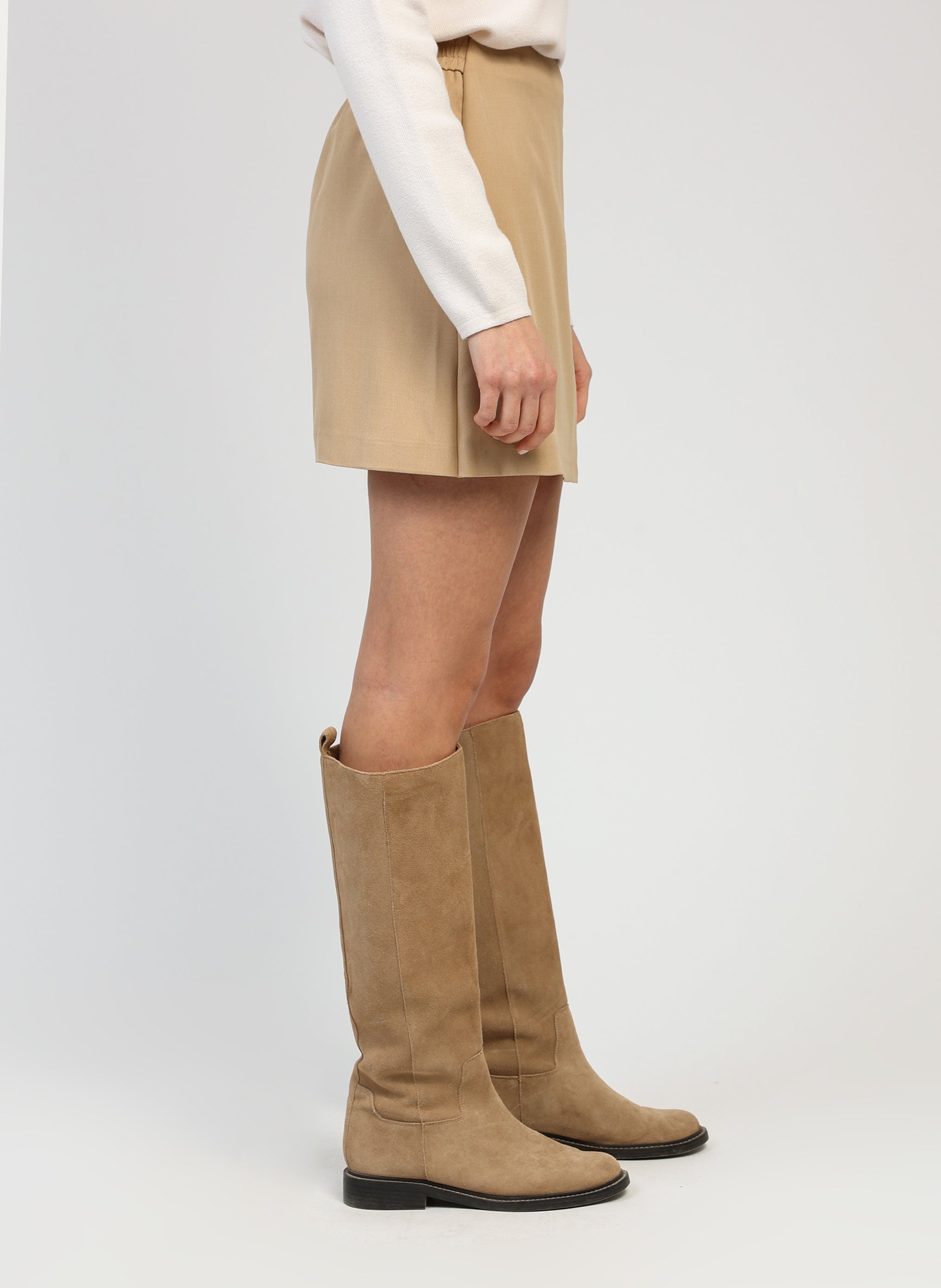 JUPE COURTE GUYA beige