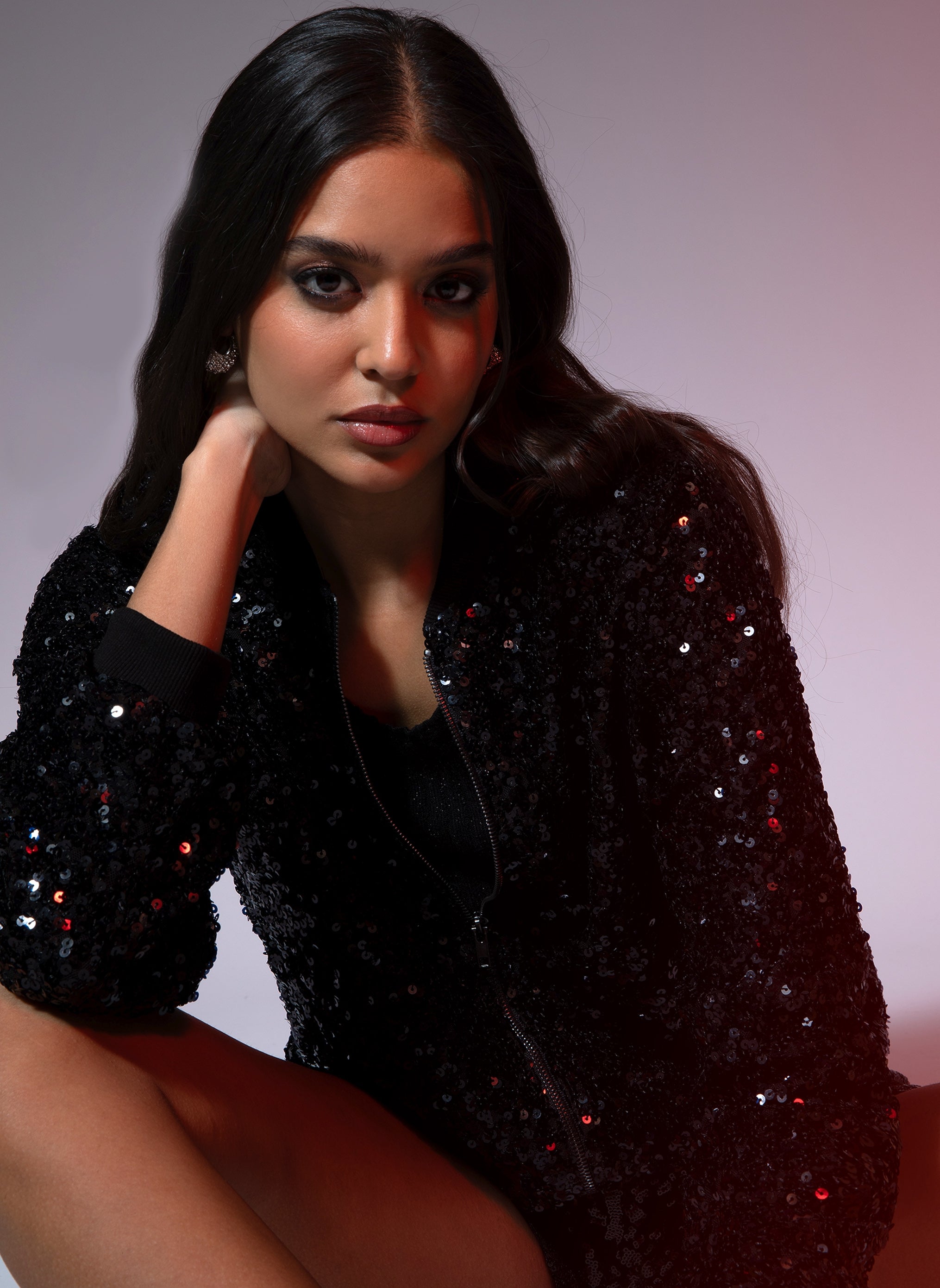 HELMA BLOUSON black