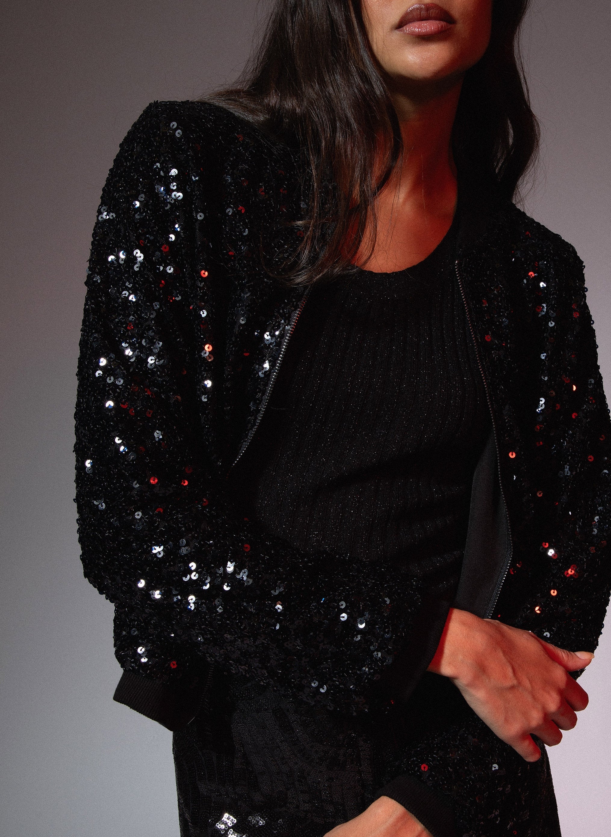 HELMA BLOUSON black