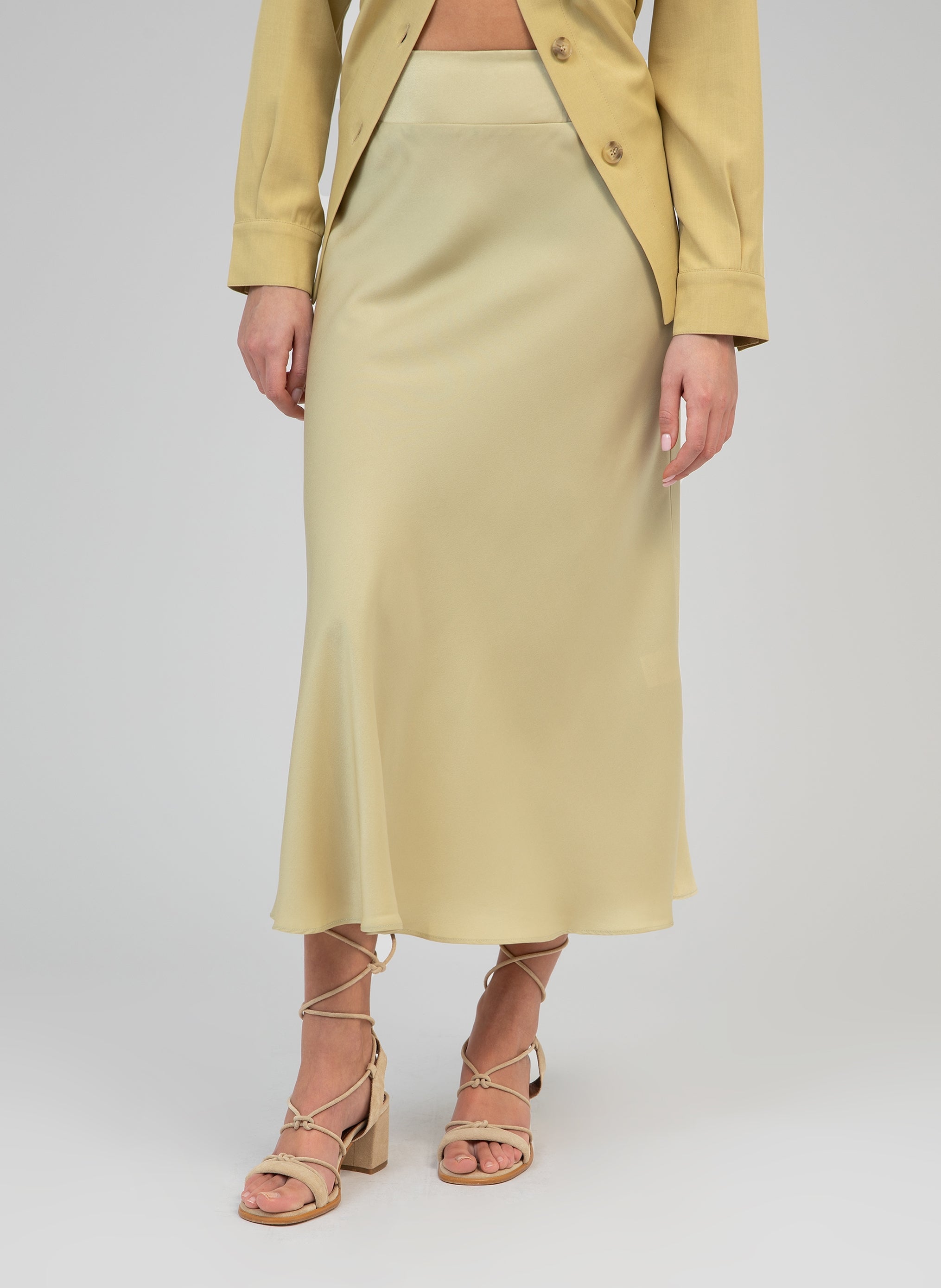 JUPE MIDI JANIALA anis