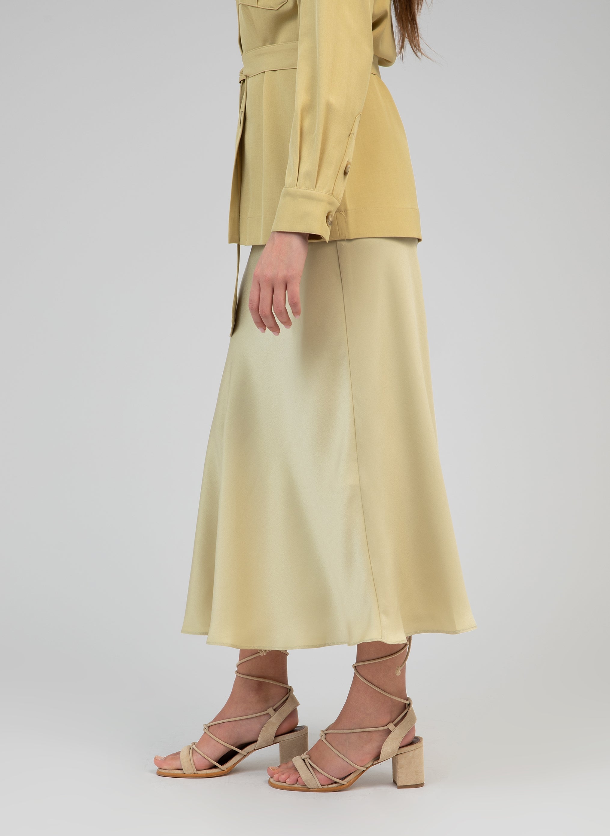JUPE MIDI JANIALA anis