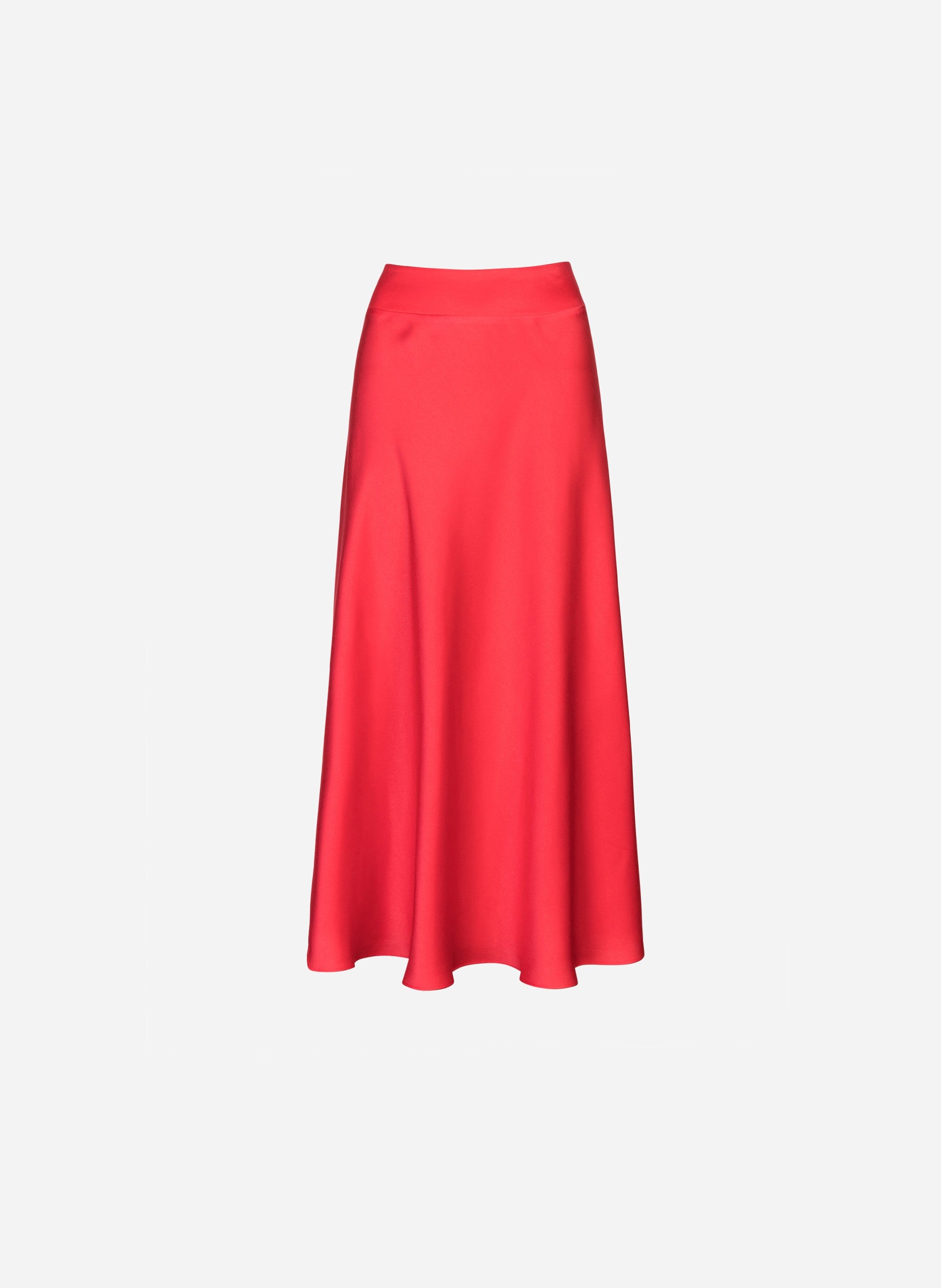 JUPE MIDI JANIALA coquelicot