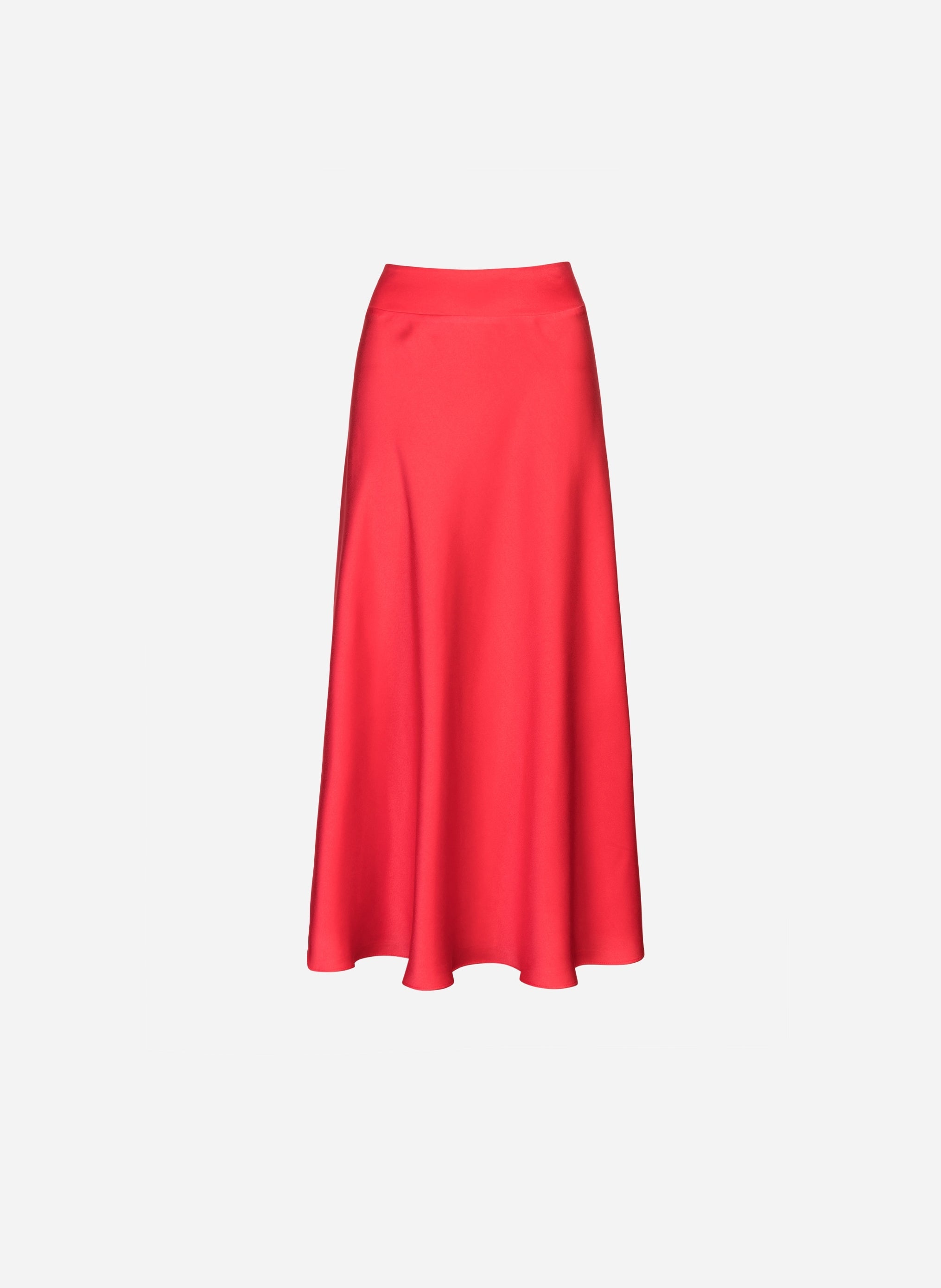 JUPE MIDI JANIALA coquelicot