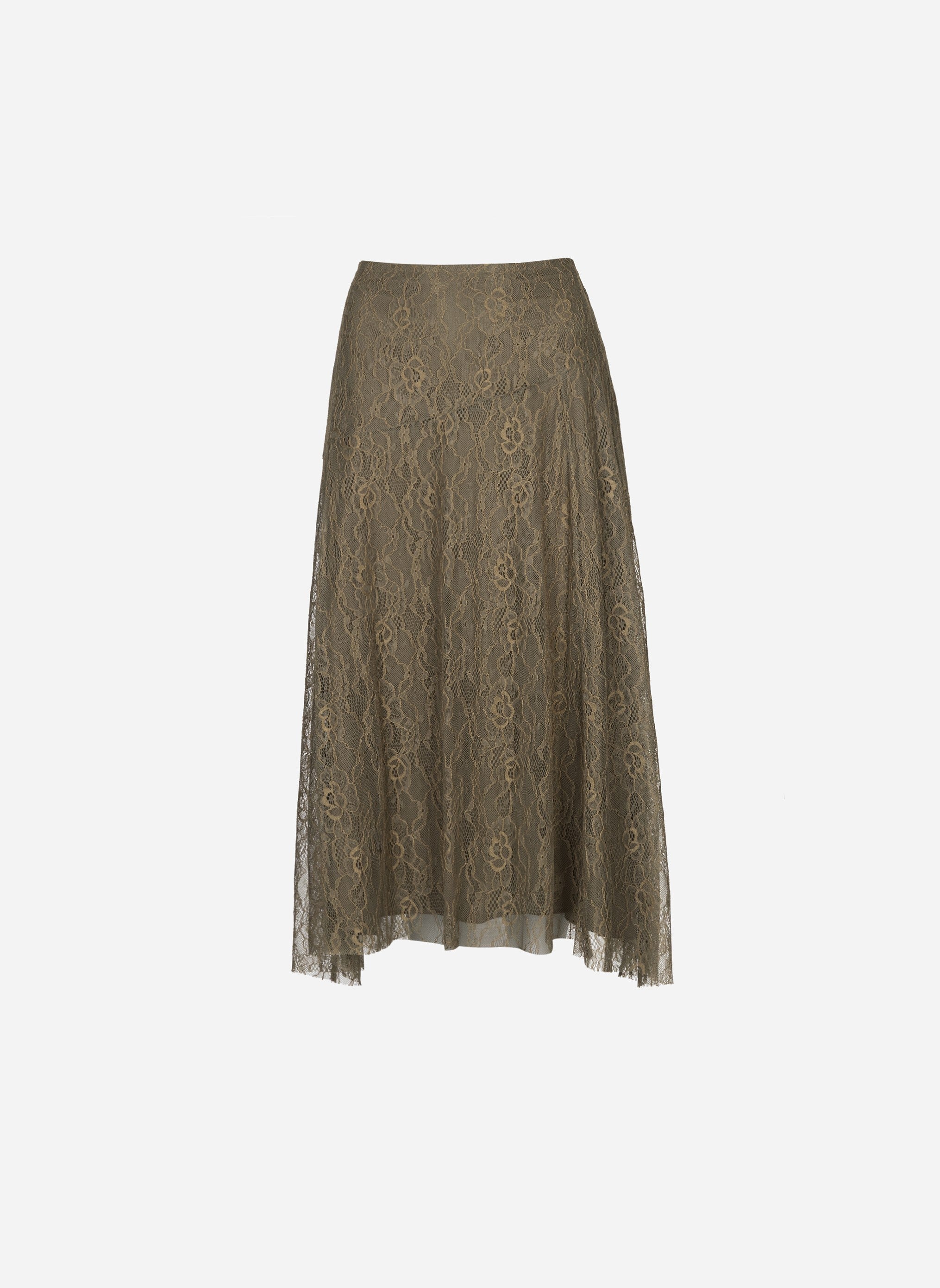 JUPE MIDI JUNEY kaki