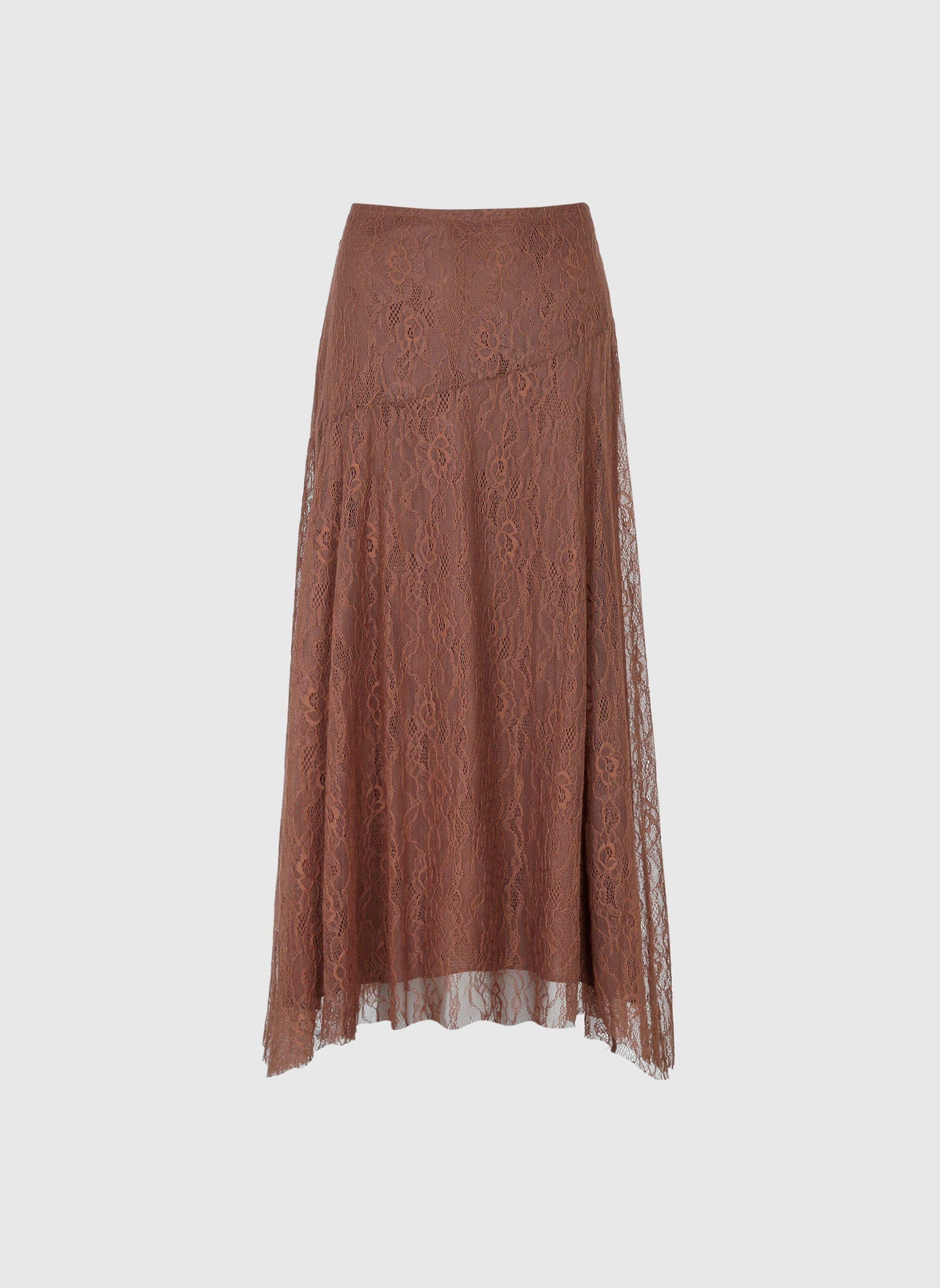 JUPE MIDI JUNEY noisette