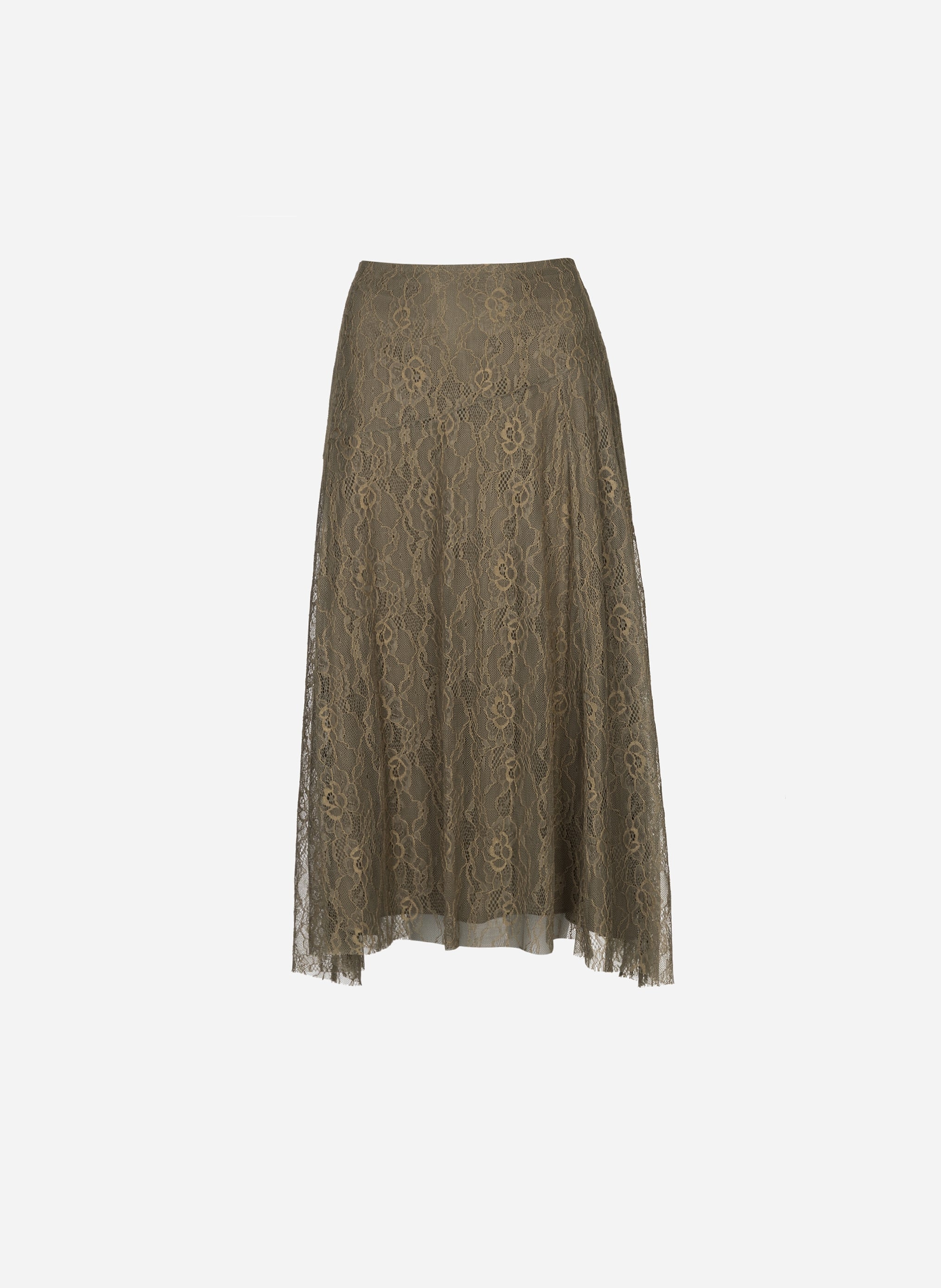 JUPE MIDI JUNEY kaki