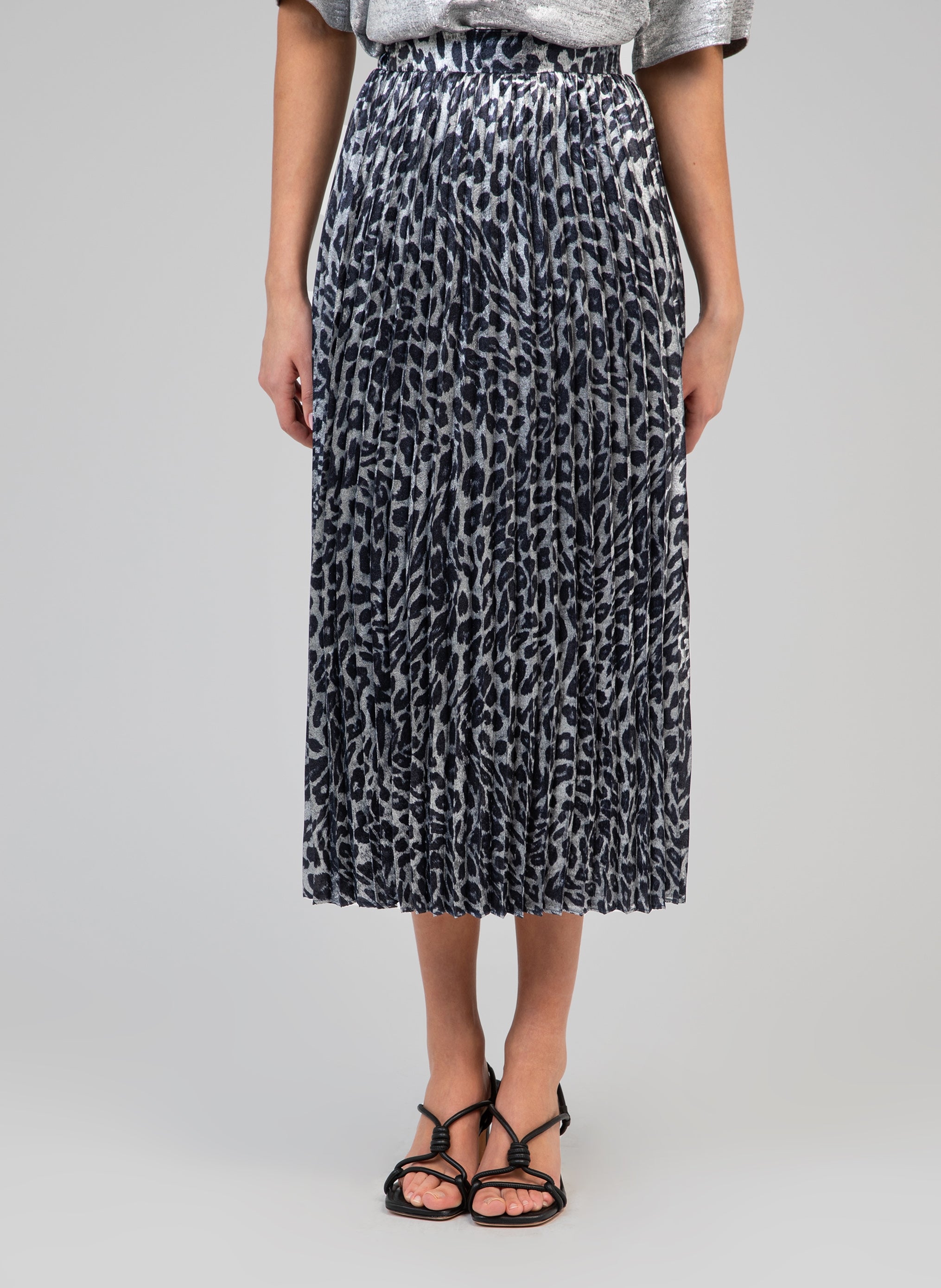 JUPE MIDI JUSTALY marine