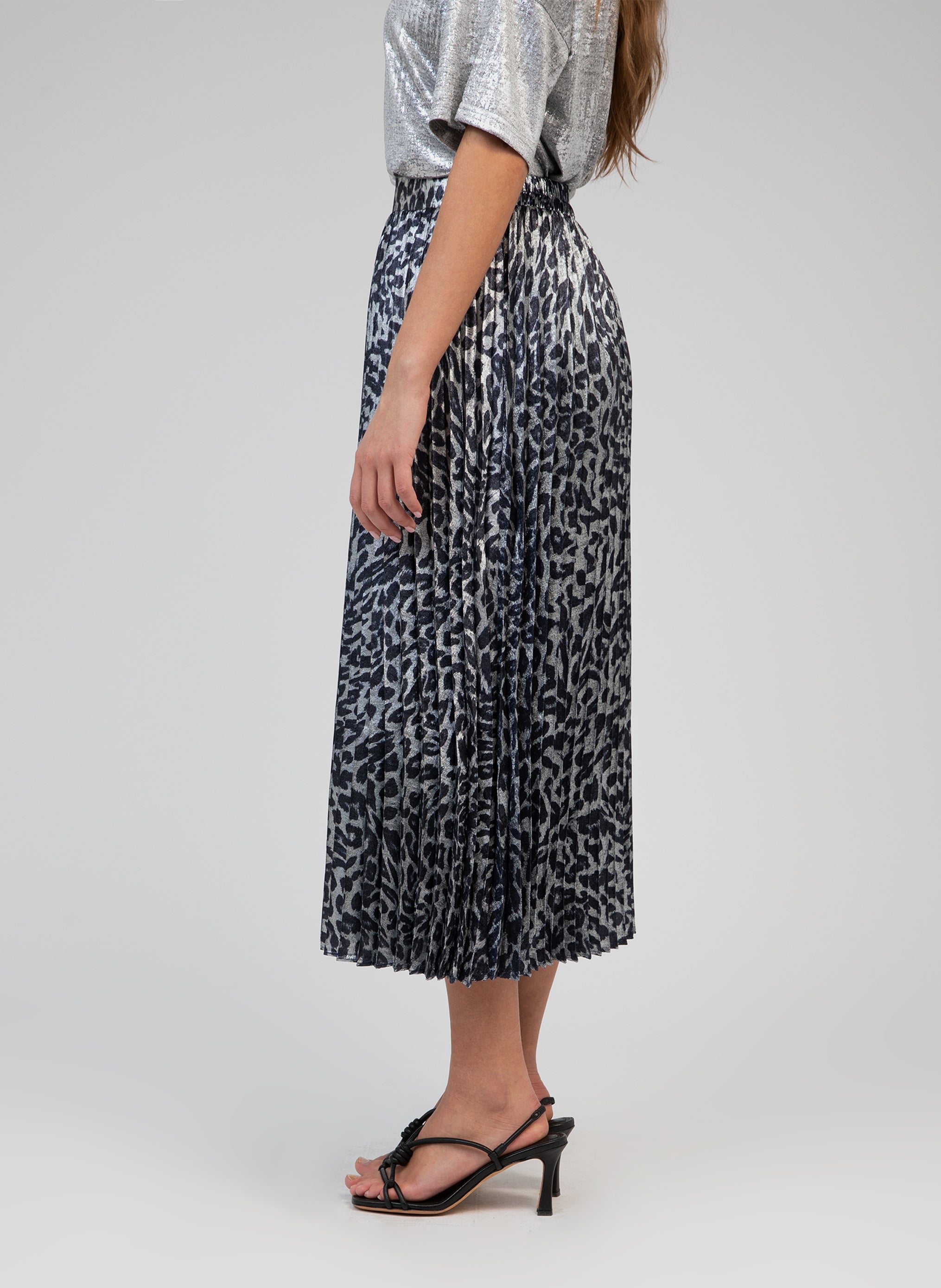 JUPE MIDI JUSTALY marine