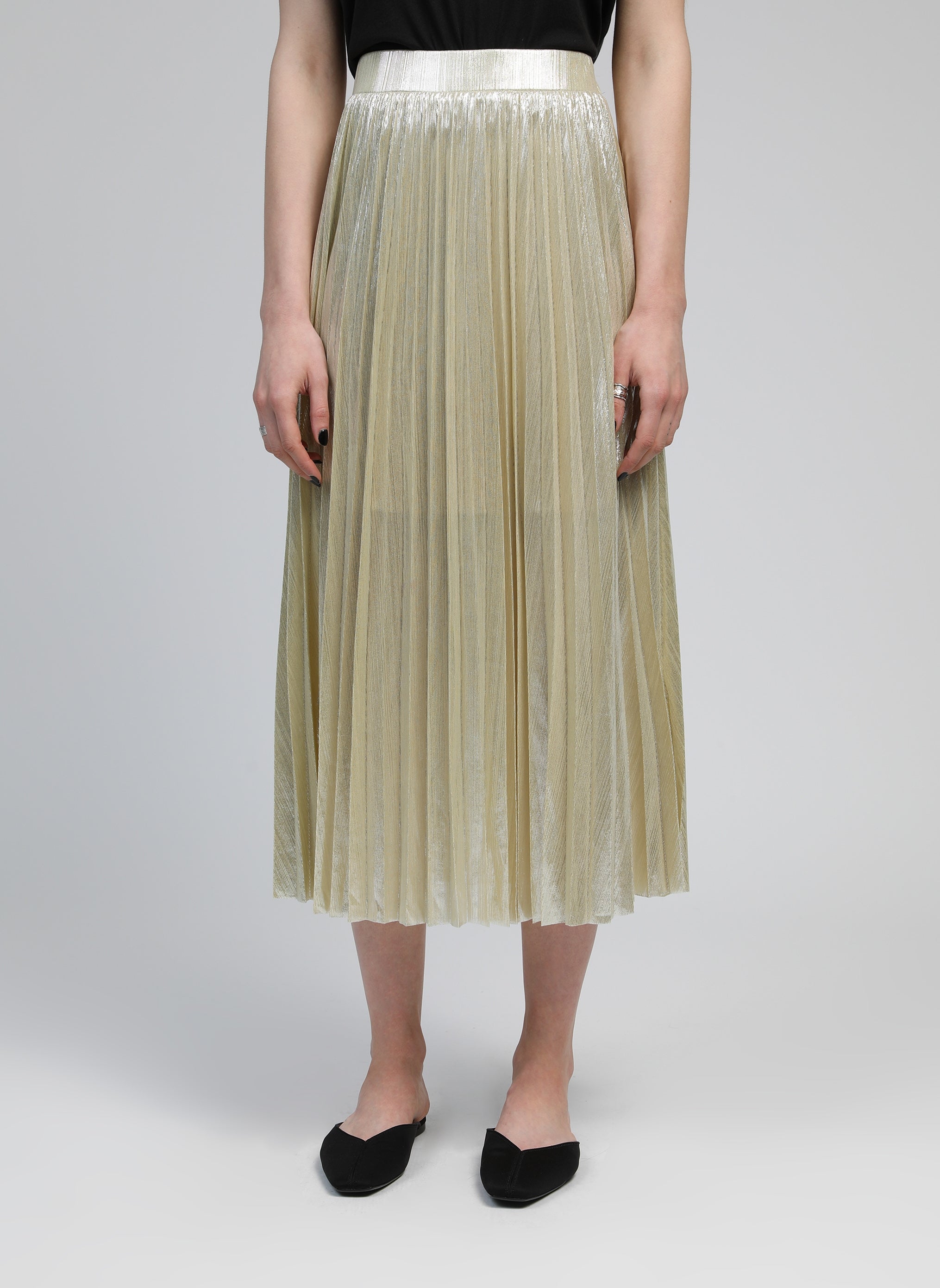 JUPE MIDI JUSTINNA blanc