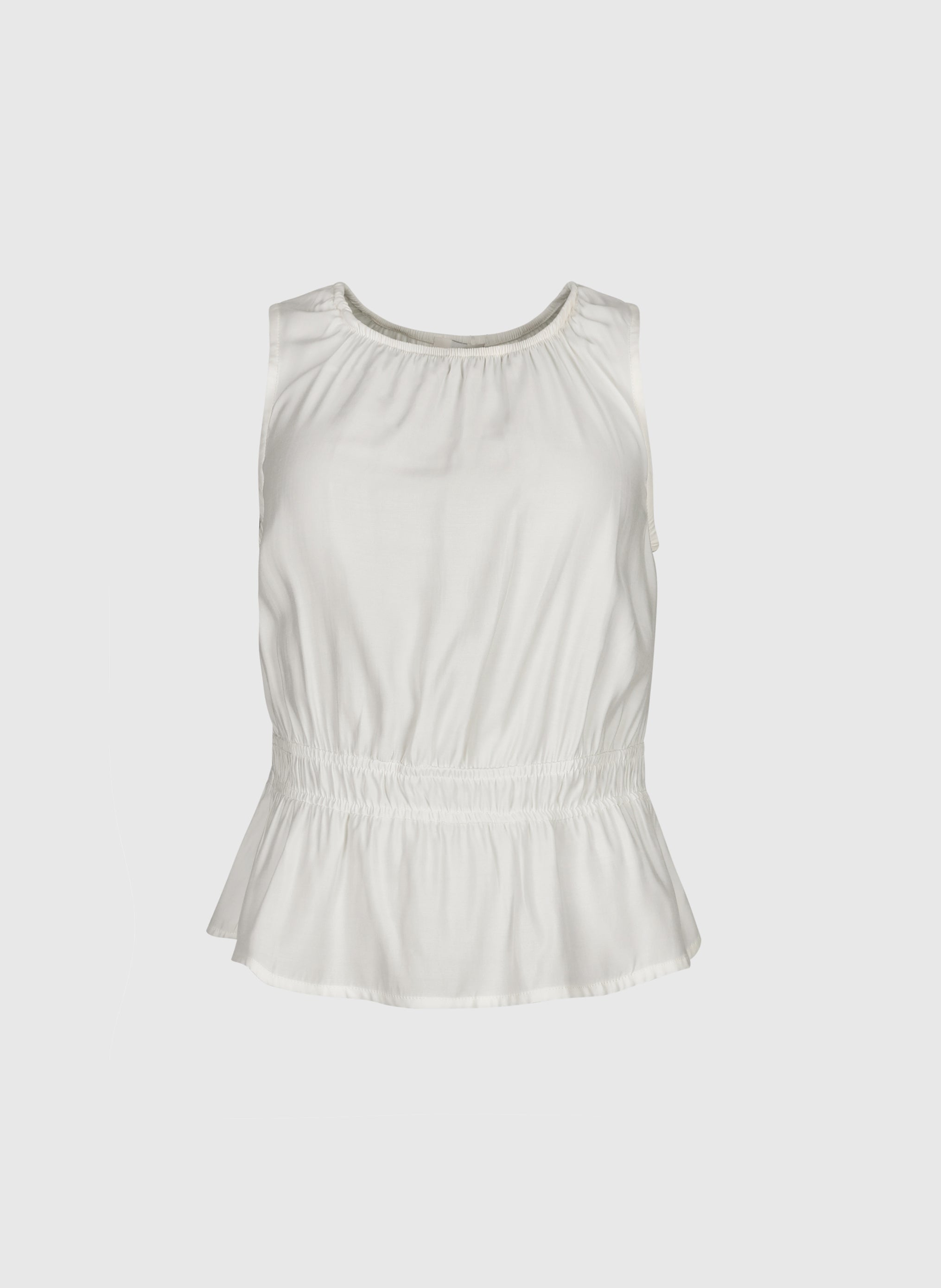 TOP KANDELA blanc casse