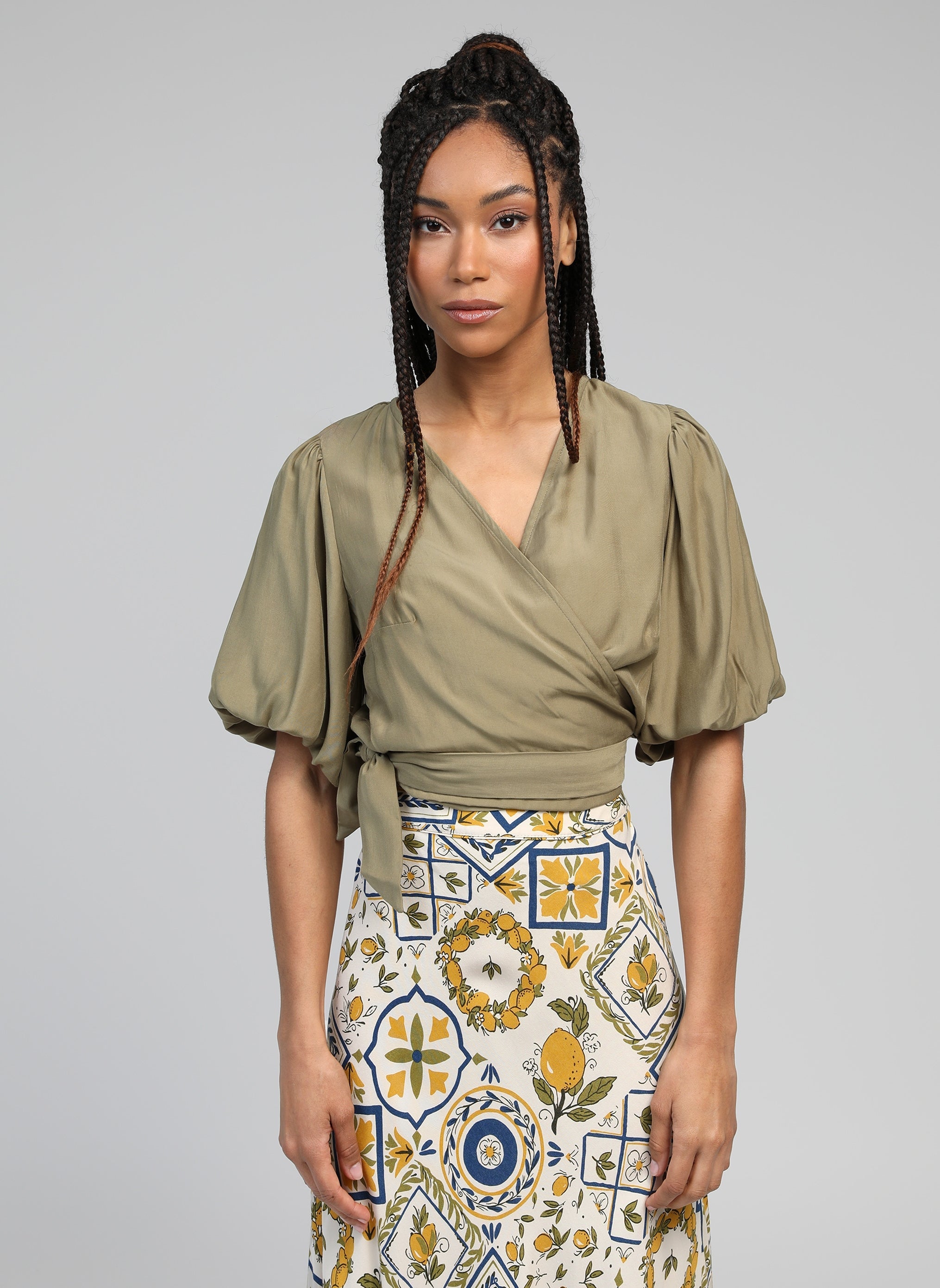 BLOUSE KOMA kaki