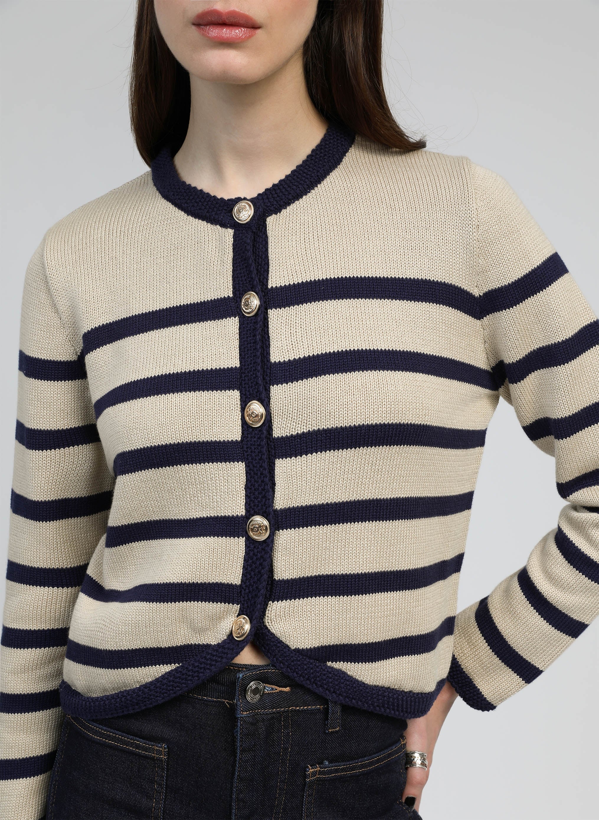 CARDIGAN LABIBA sable
