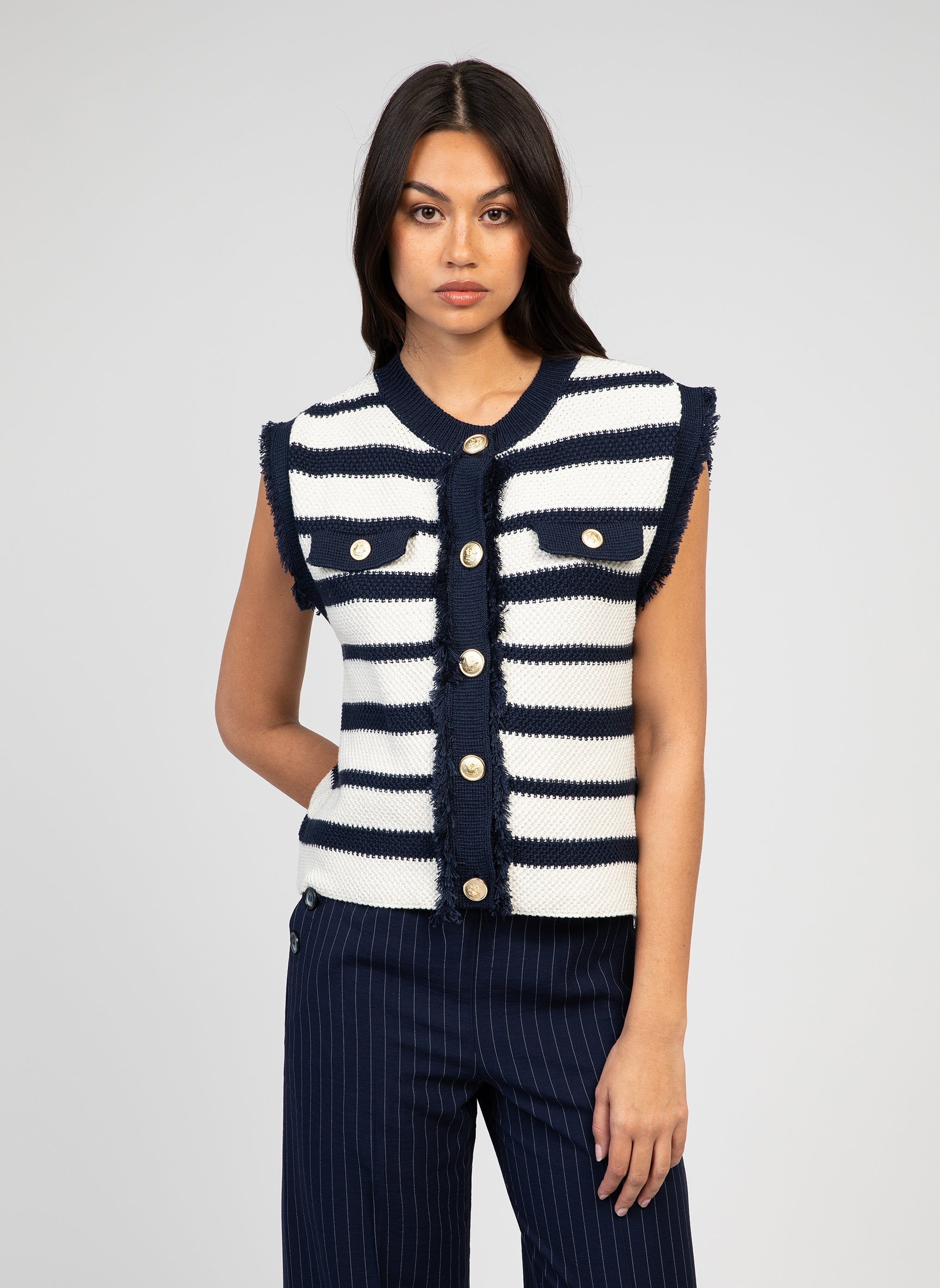CARDIGAN LEVAYANIRI marine