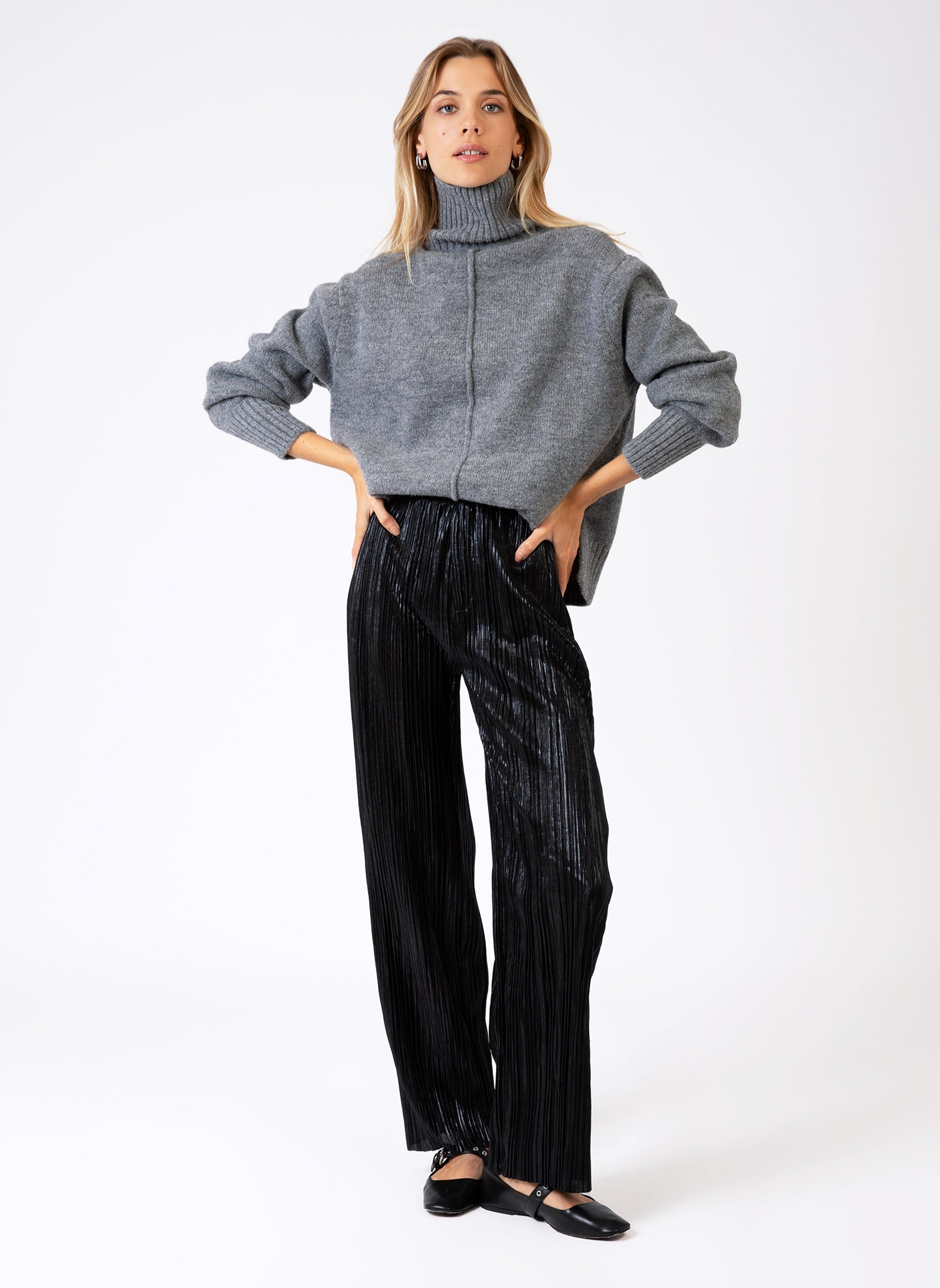PULL LIPY gris chiné