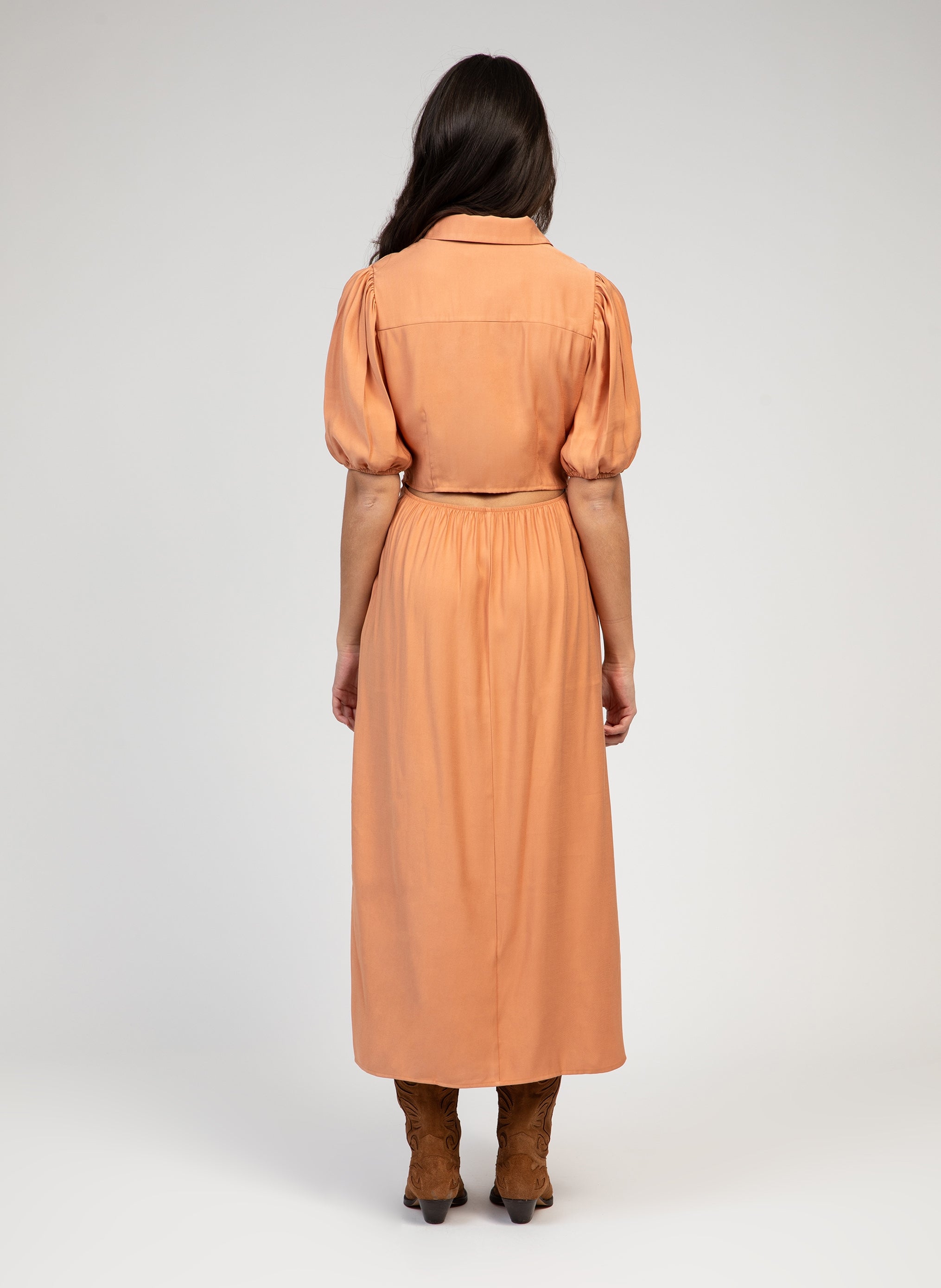 ROBE LONGUE MALIDA terracotta