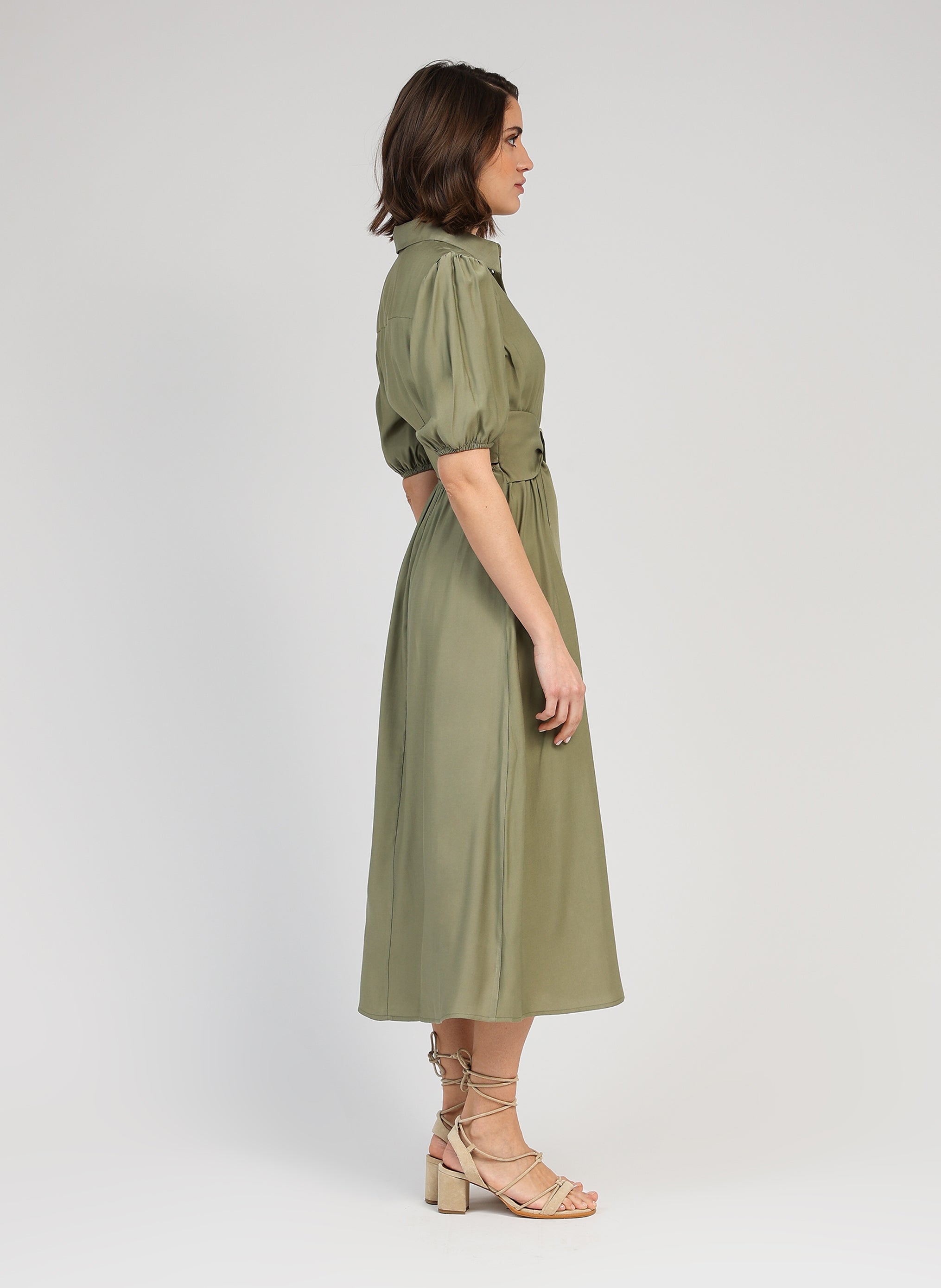ROBE LONGUE MALIDA militaire