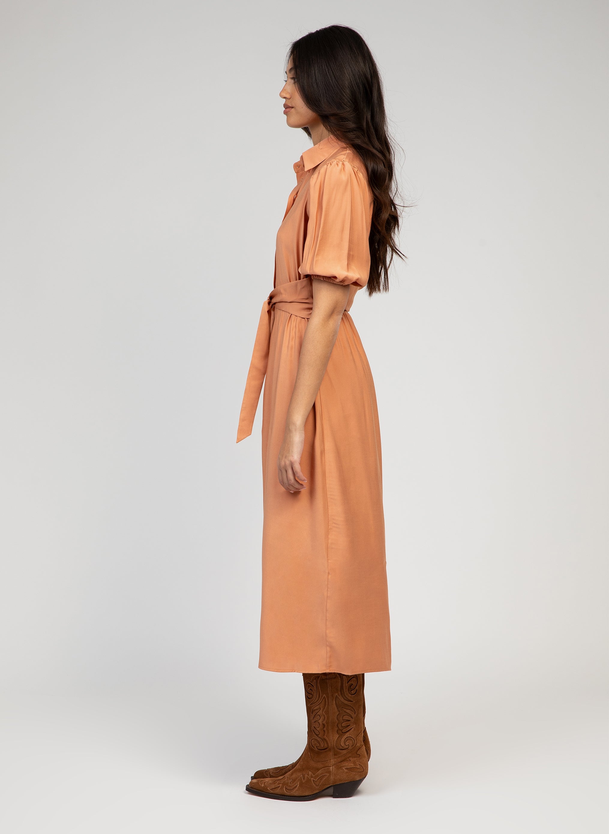 ROBE LONGUE MALIDA terracotta