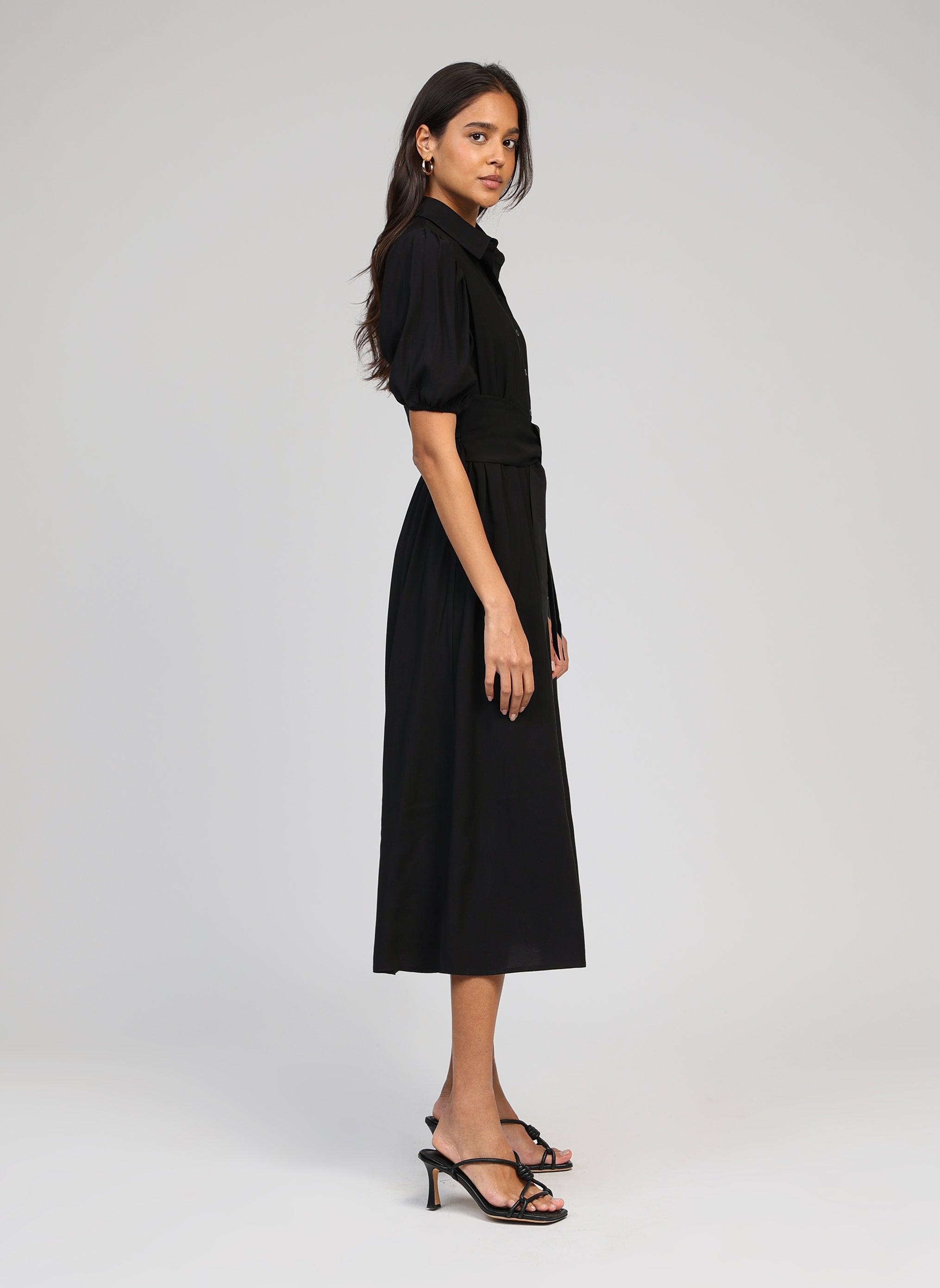 ROBE LONGUE MALIDA noir