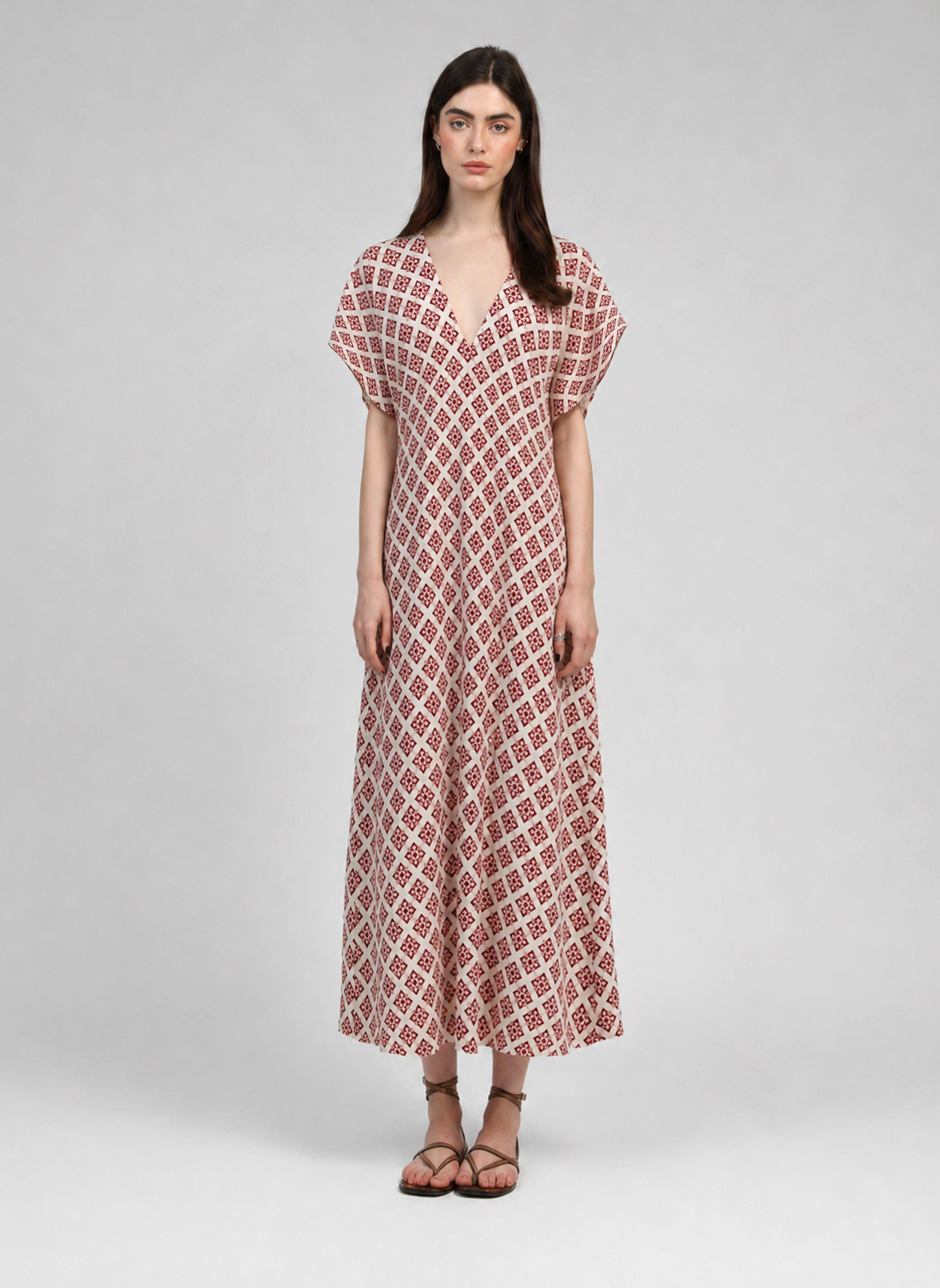 ROBE MIDI MAURANE pirimini ecru