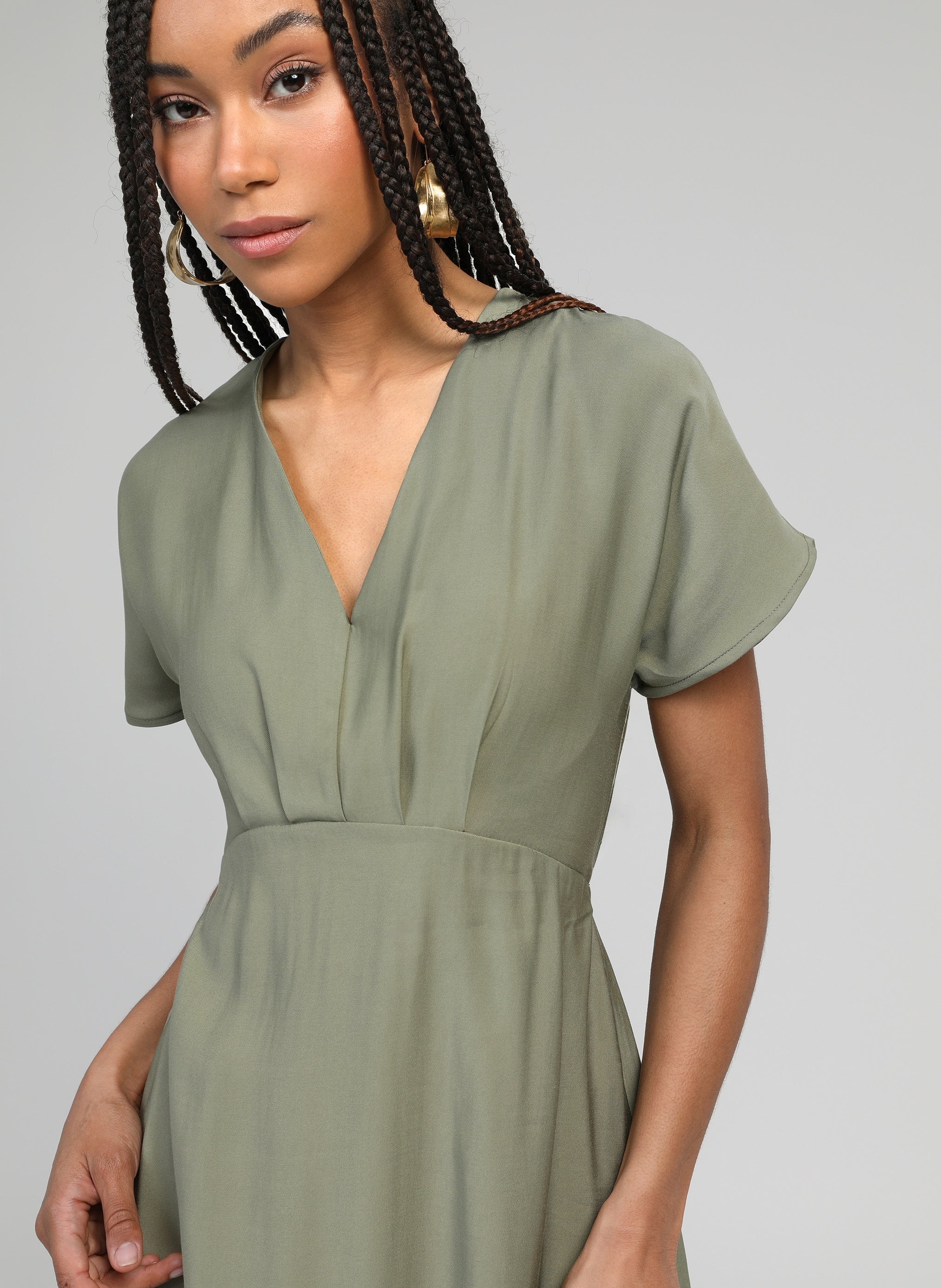 ROBE LONGUE MEKIANA militaire