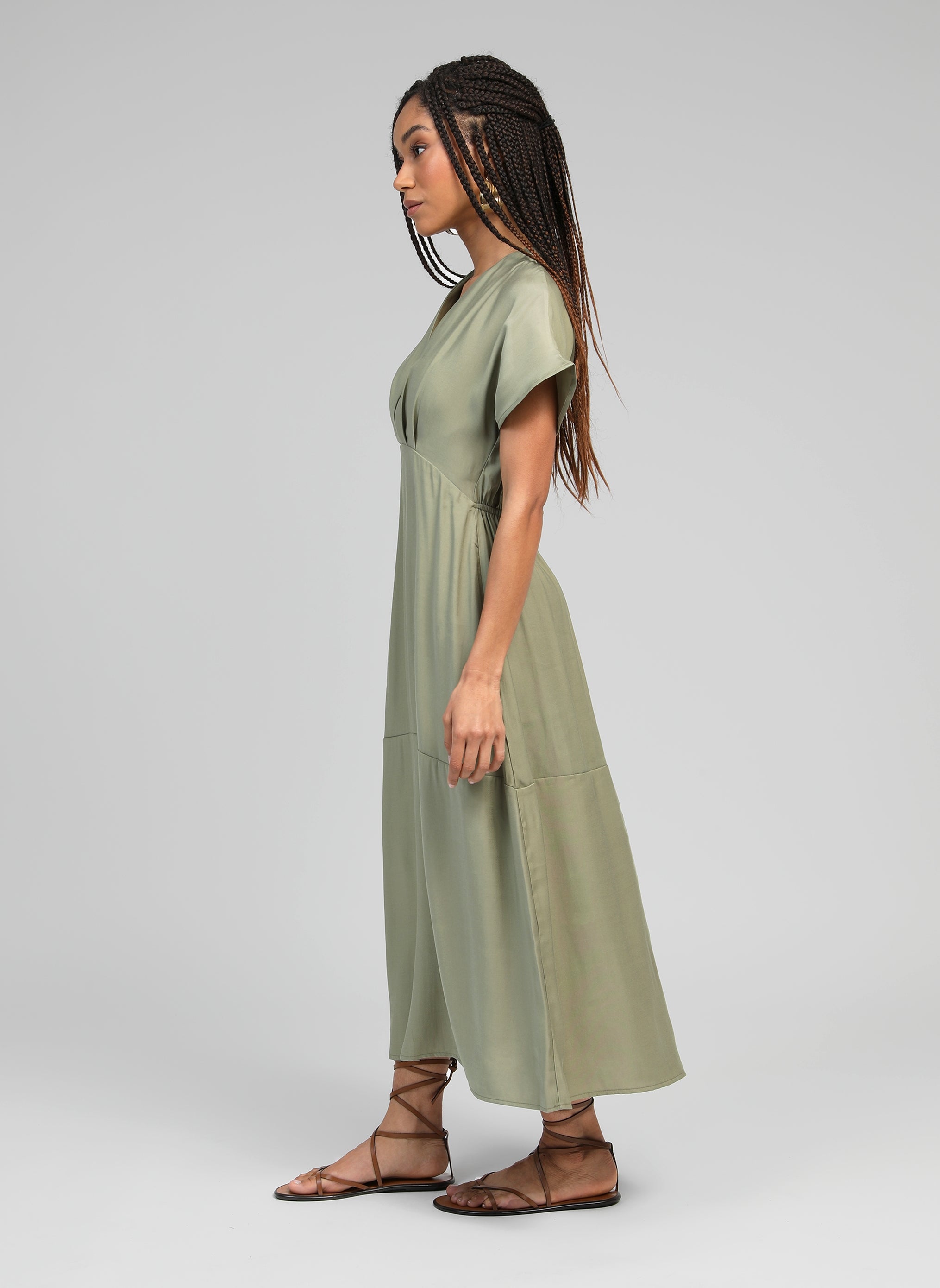 ROBE LONGUE MEKIANA militaire