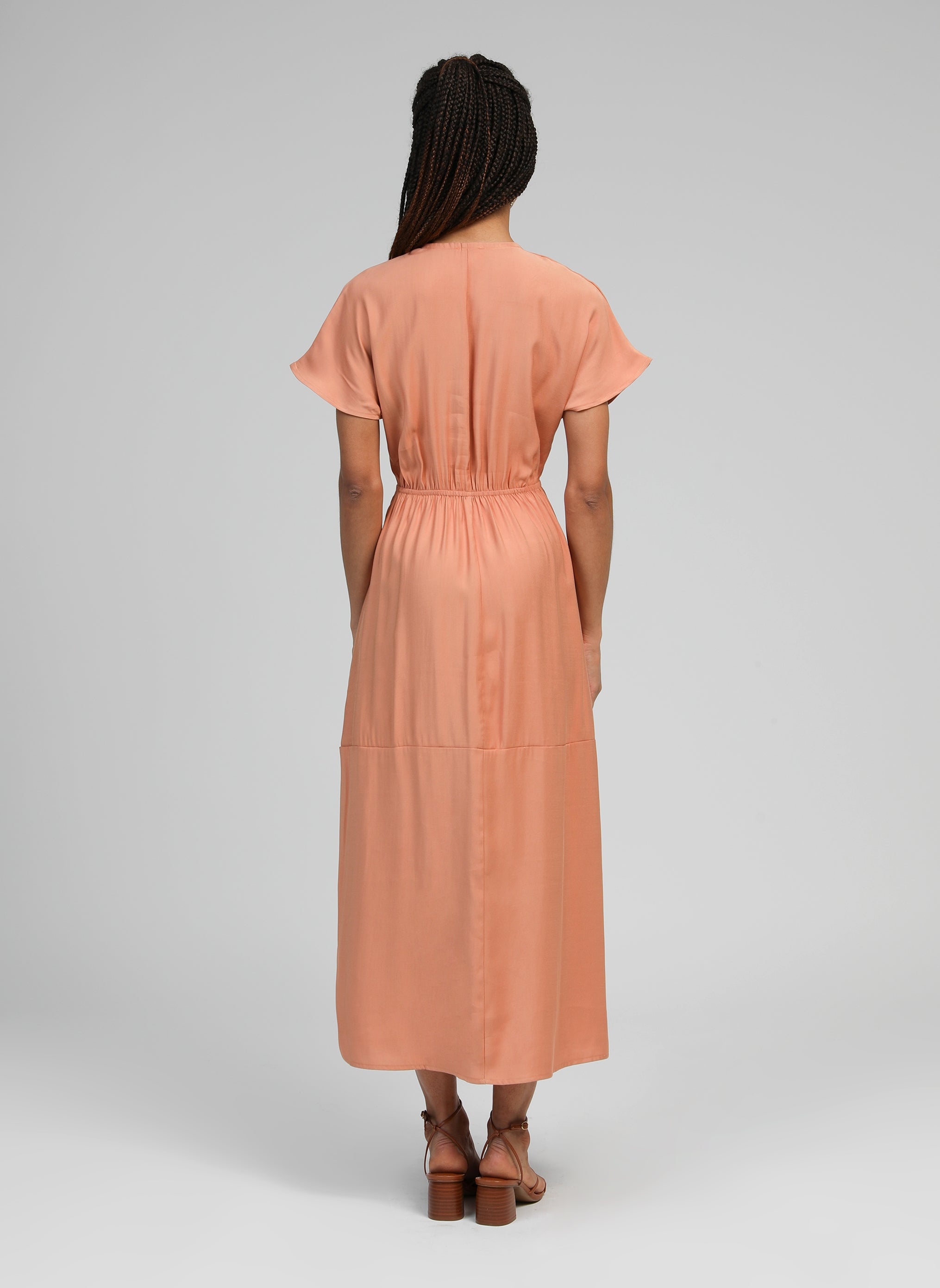 ROBE LONGUE MEKIANA terracotta