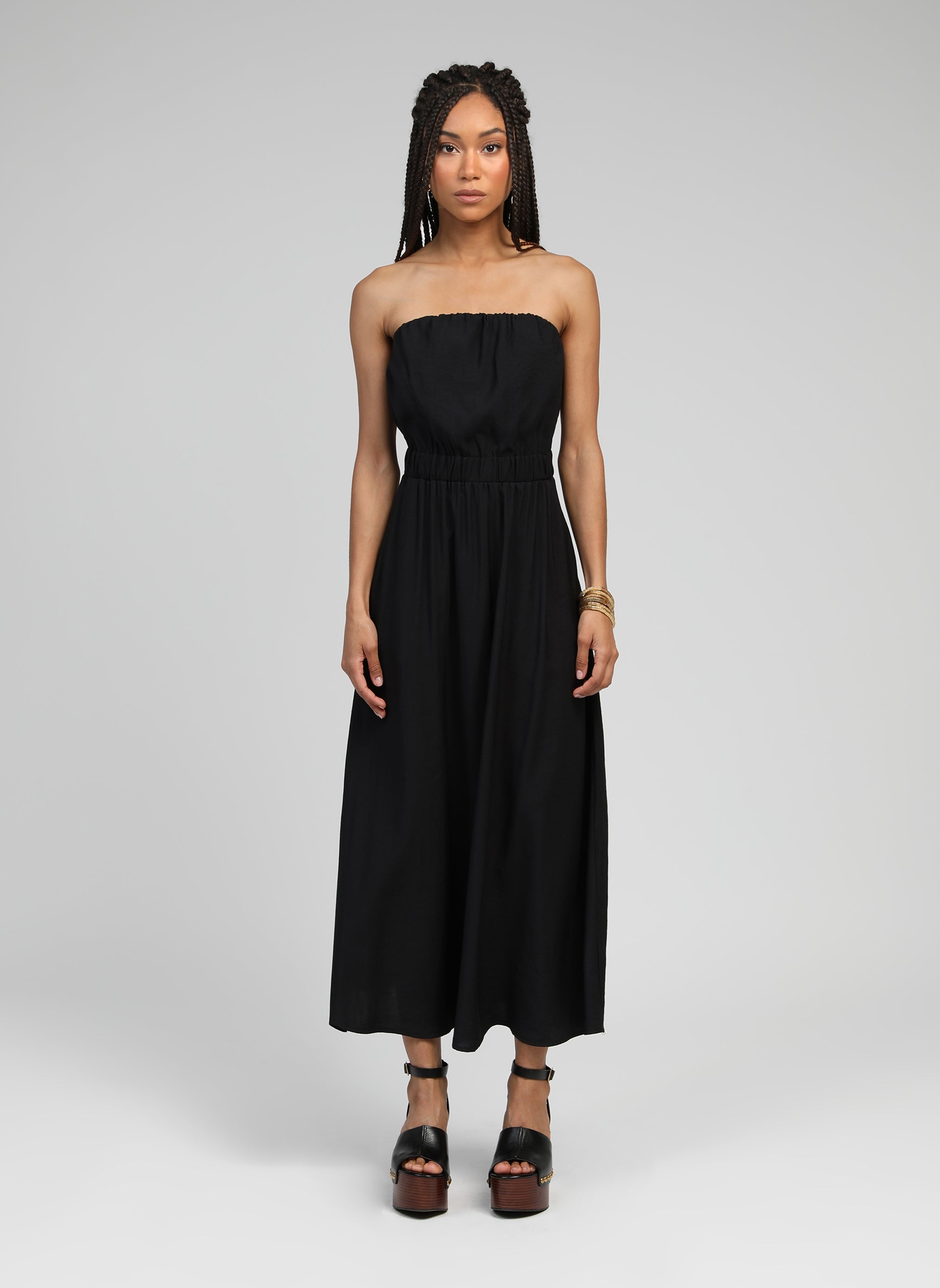 ROBE LONGUE MILIKA noir