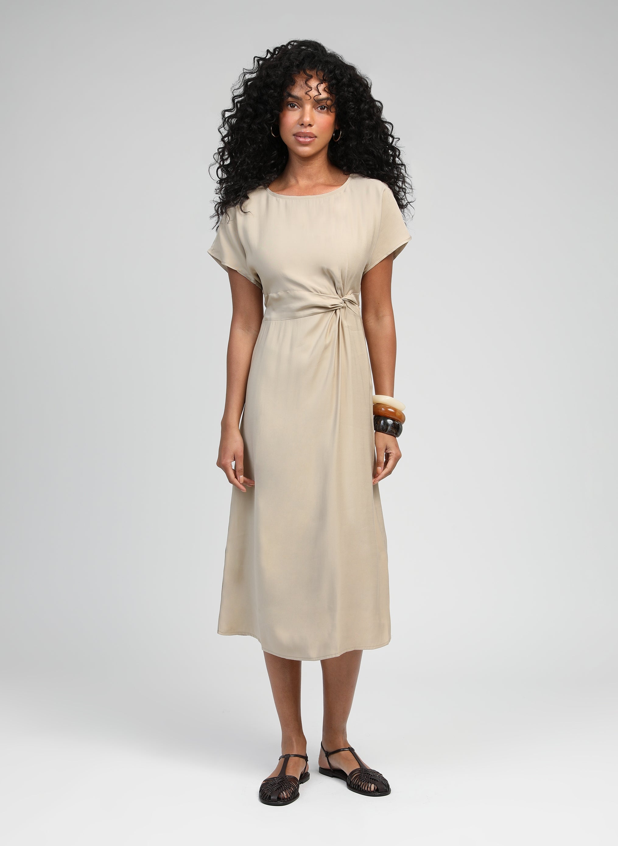 ROBE LONGUE MOUNDY beige