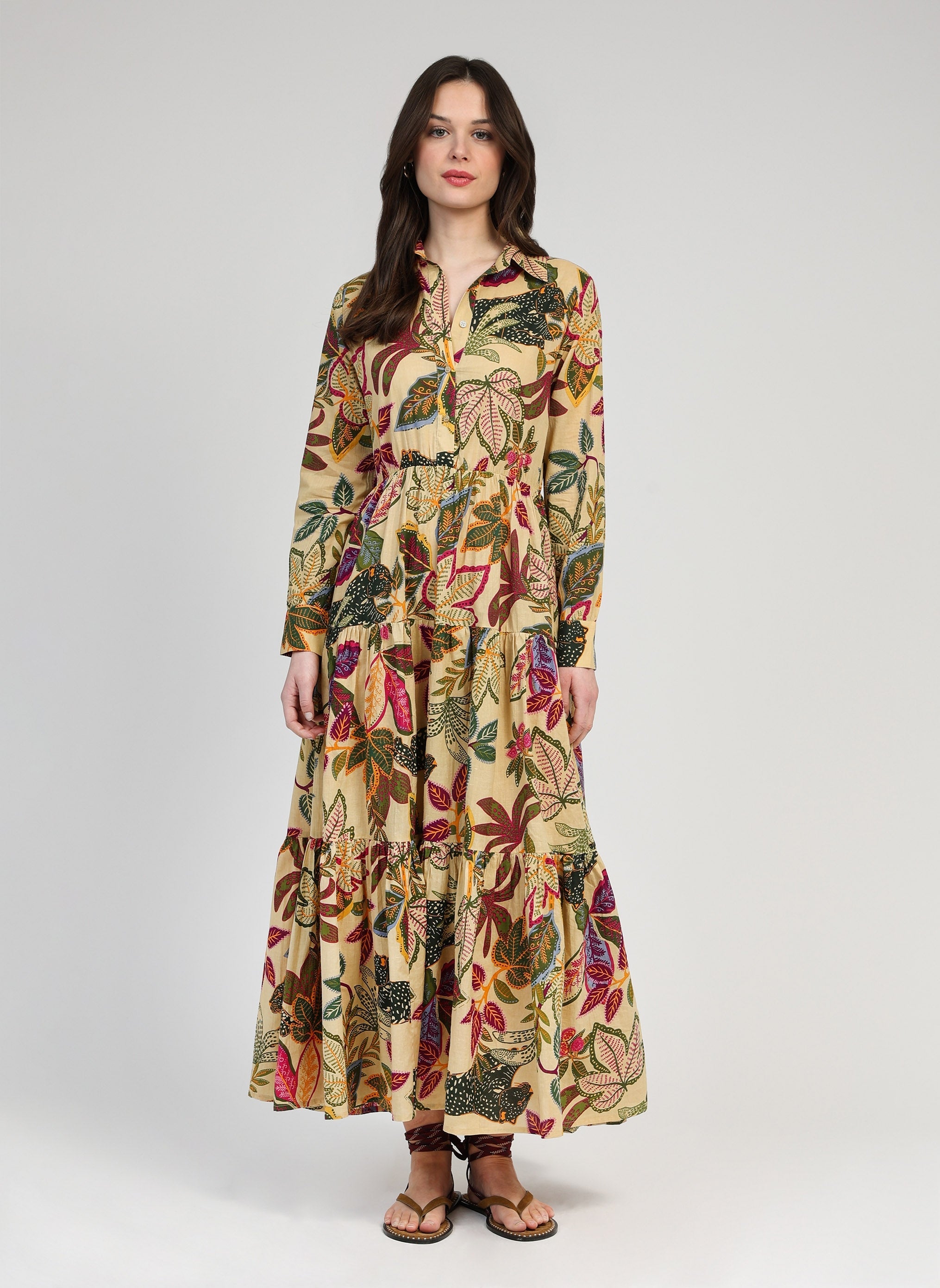 ROBE LONGUE OCHARME salvador beige