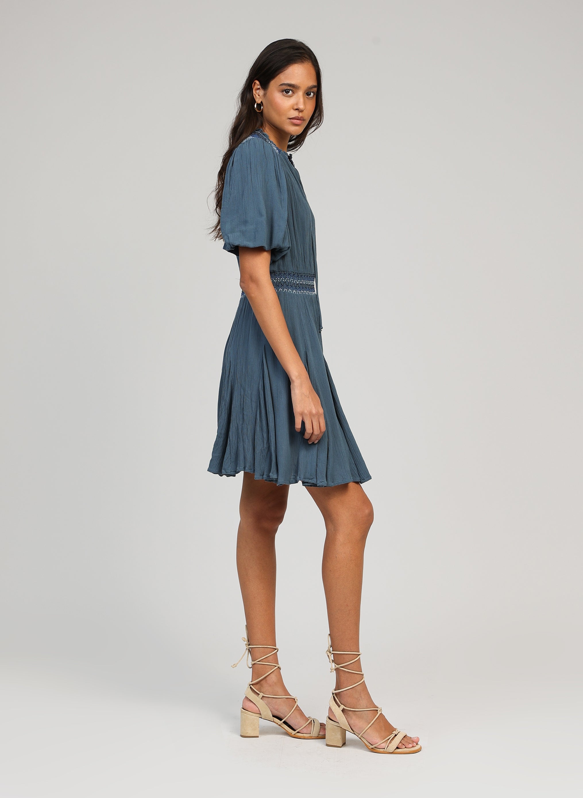 ROBE COURTE OCLAUDE bleu