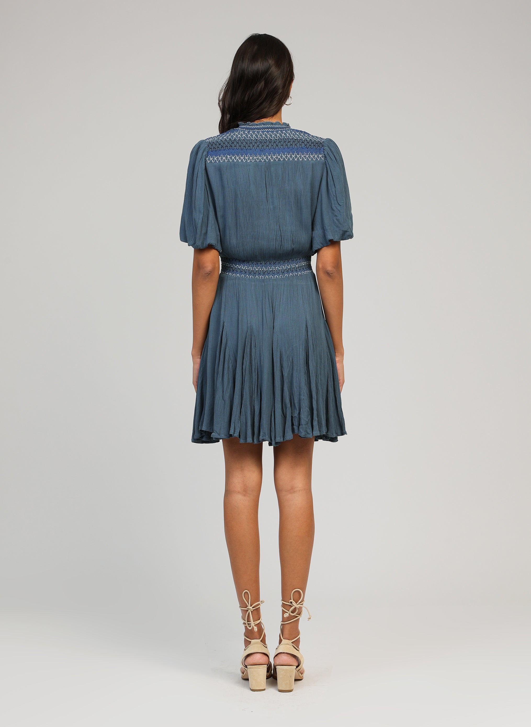 ROBE COURTE OCLAUDE bleu