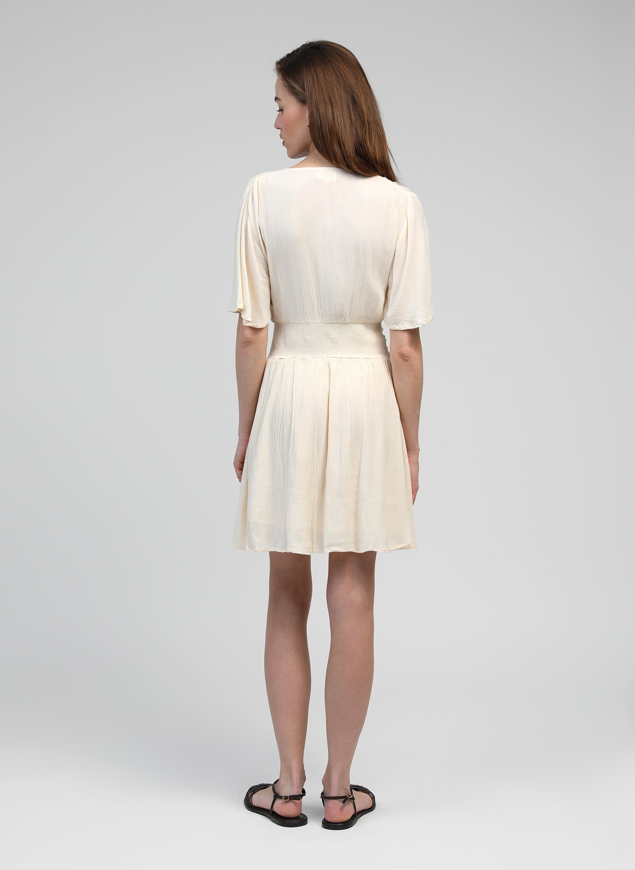 ROBE COURTE OFLAMY ecru