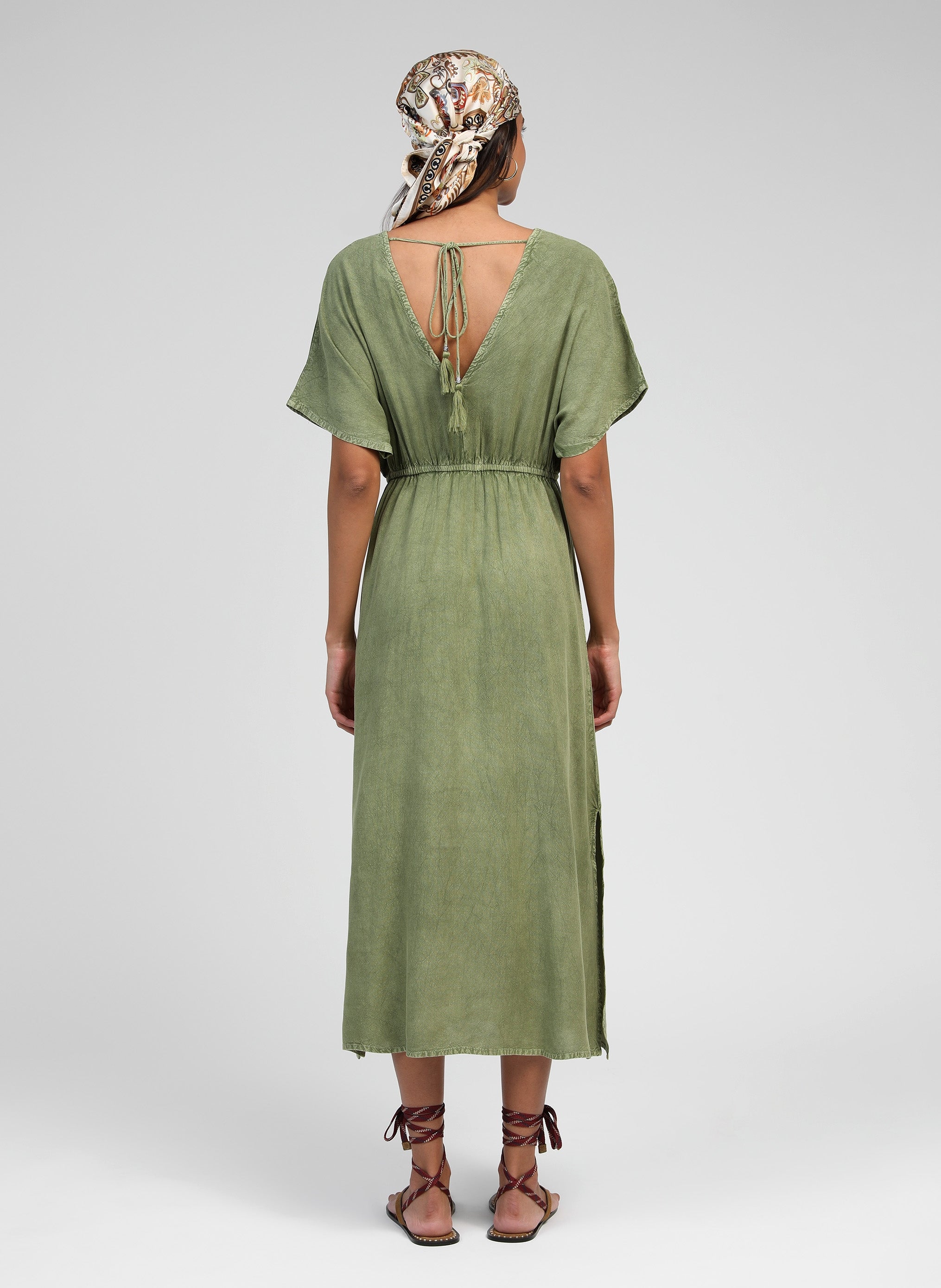 ROBE MIDI OMALYNA kaki