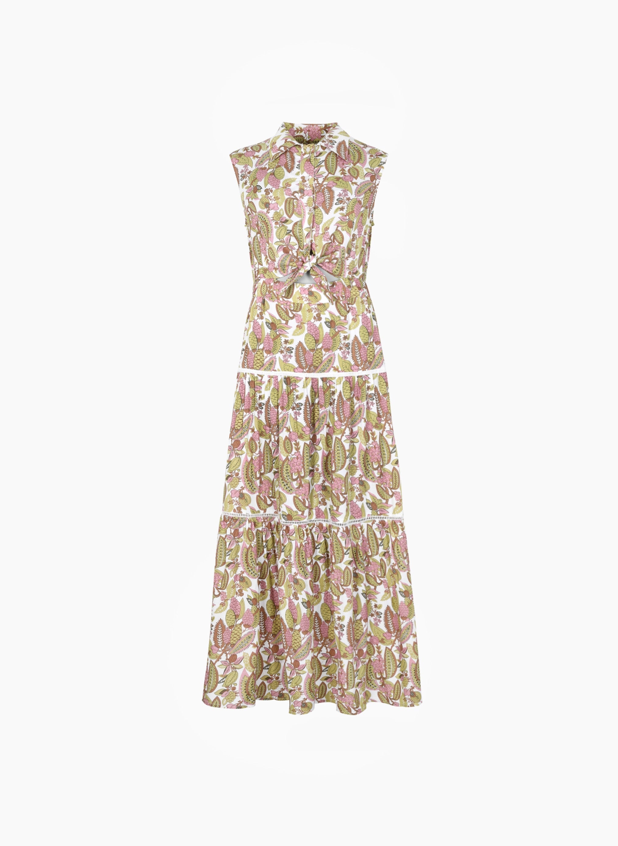 ROBE LONGUE OPAVIA ampelia tilleul