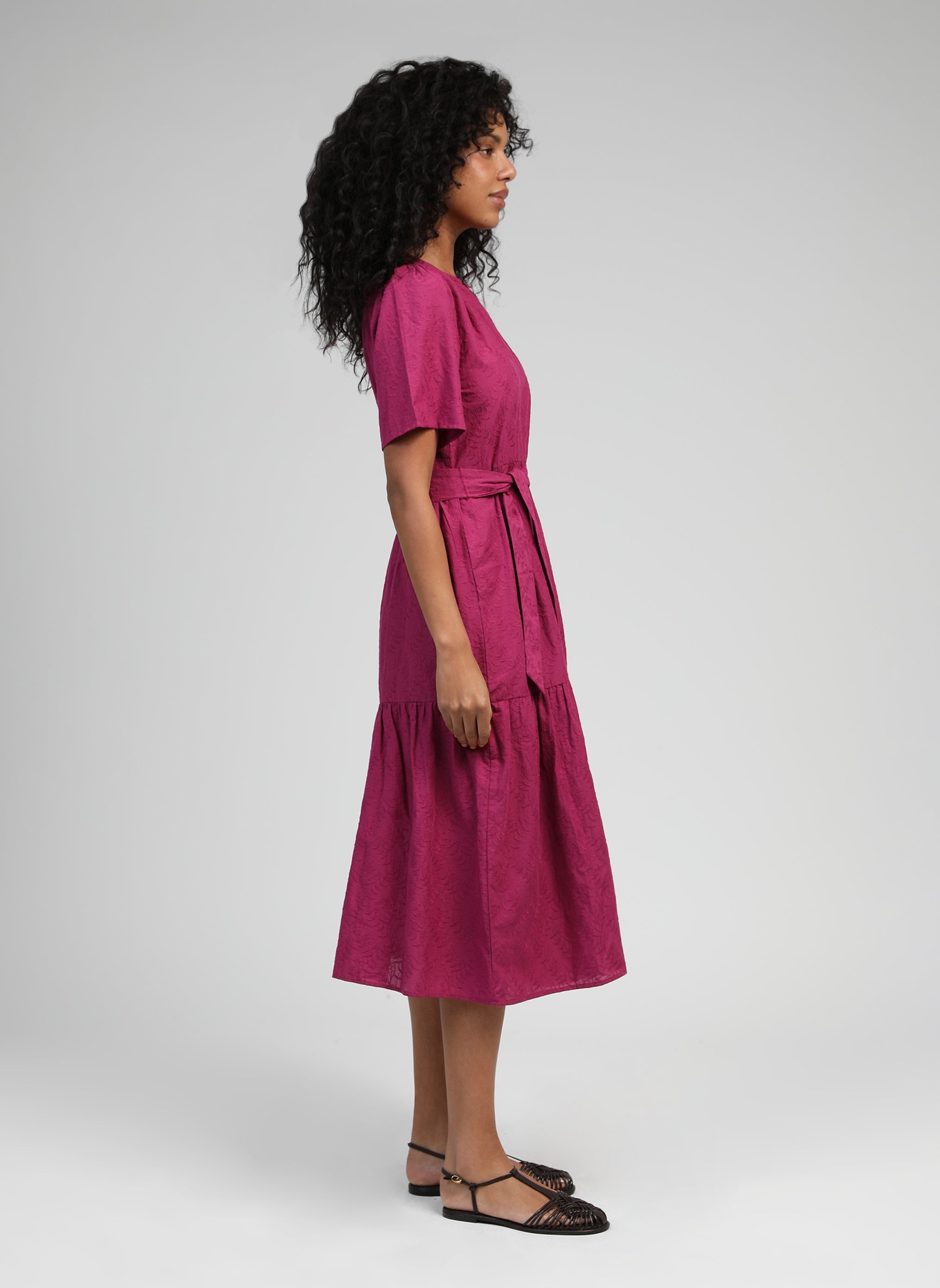 ROBE MIDI ORAZILA cerise