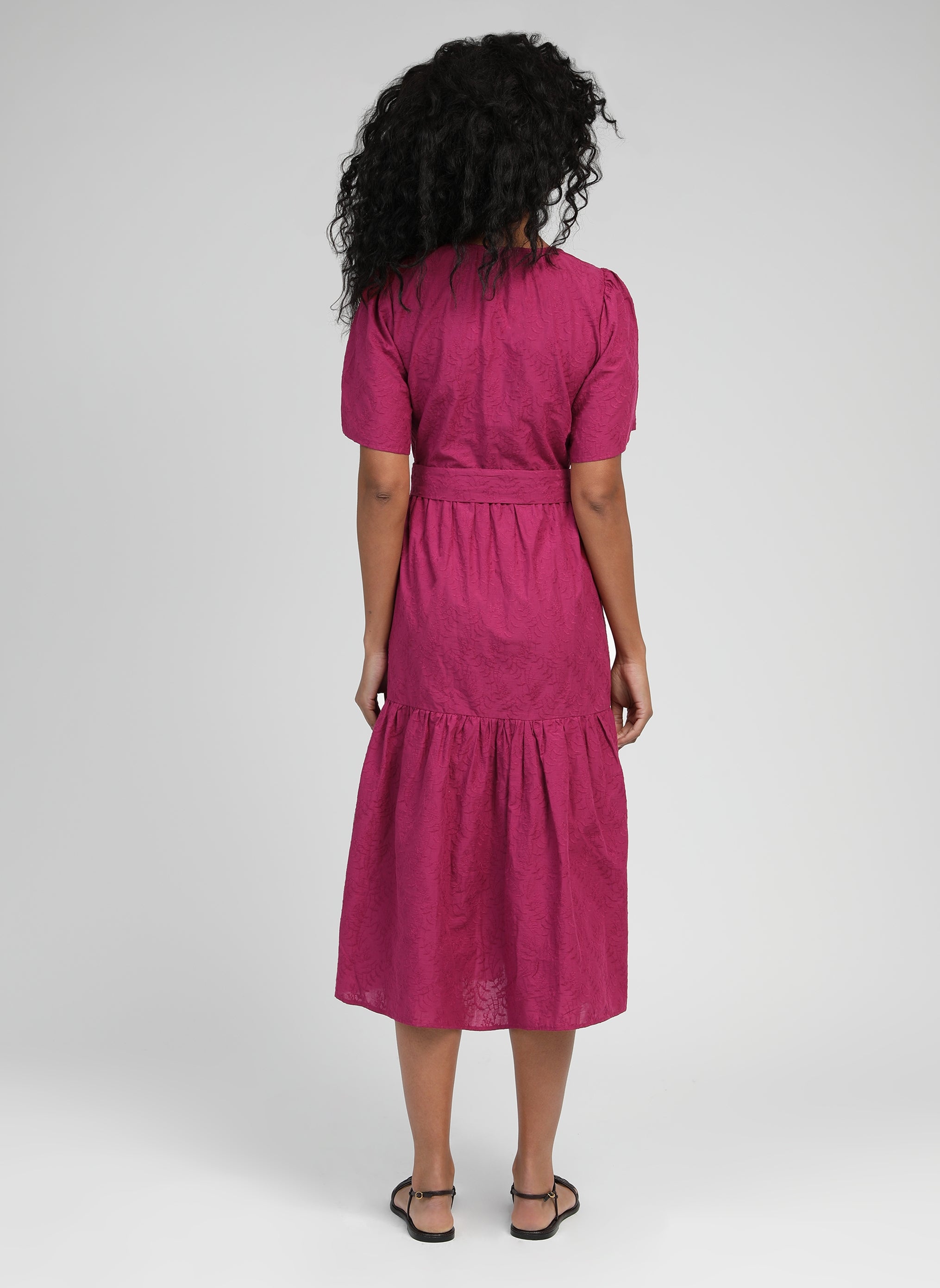 ROBE MIDI ORAZILA cerise