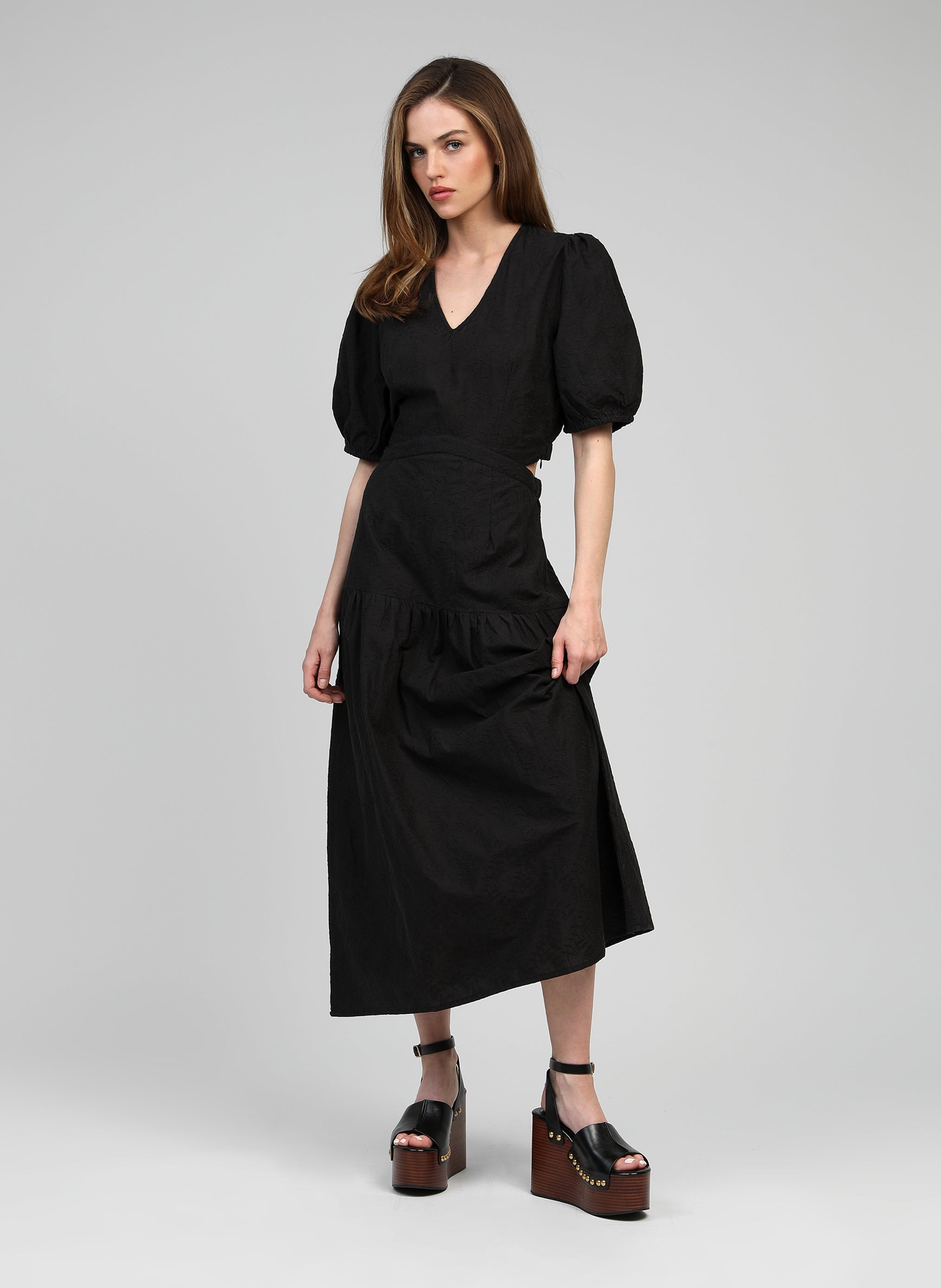 ROBE MIDI OSEILA noir