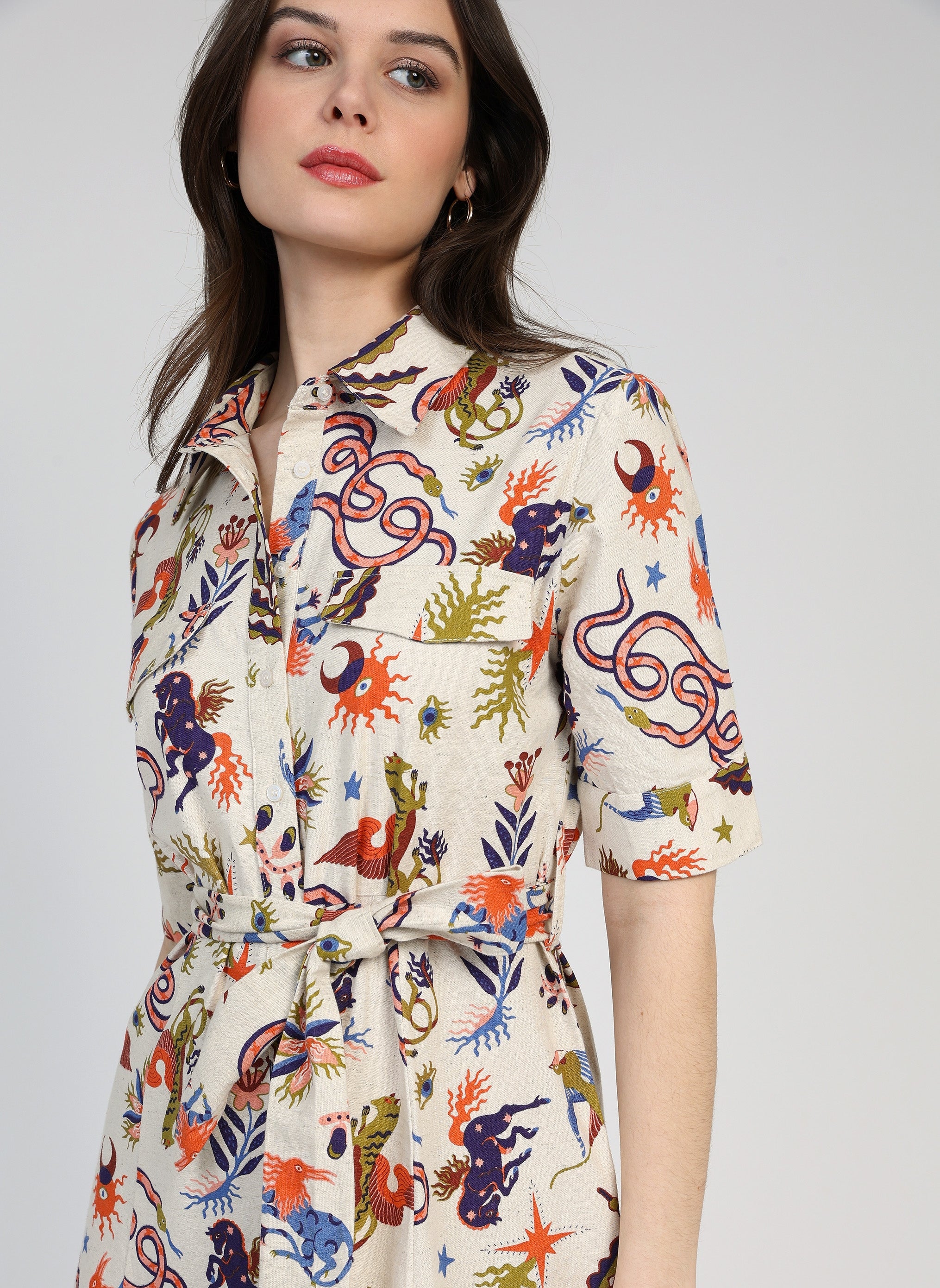 ROBE LONGUE OSMINE bale ecru